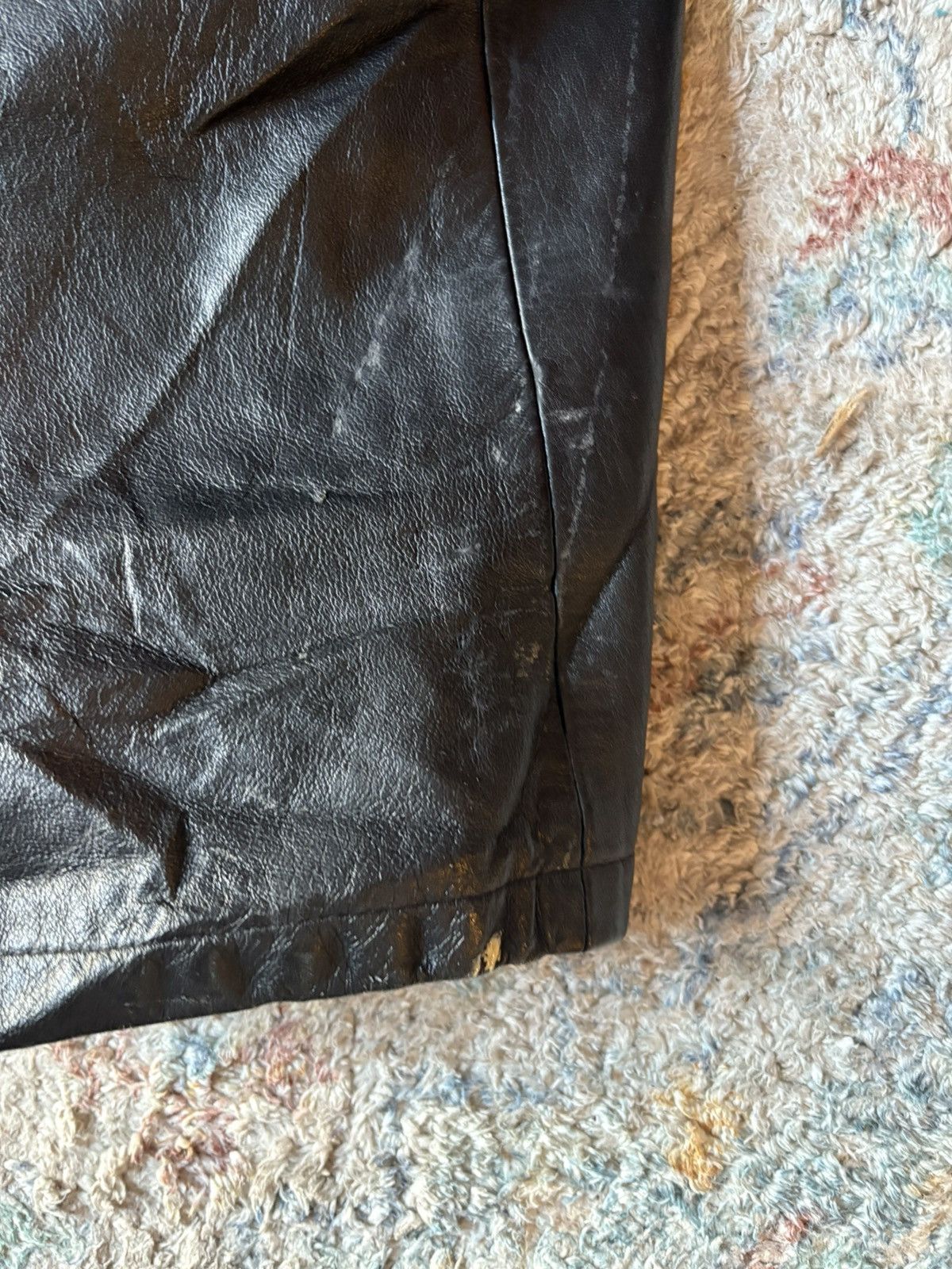 Vintage Vintage 70s JJ Canada Fur Collared Long Leather Trench Coat Size US L / EU 52-54 / 3 - 6 Thumbnail