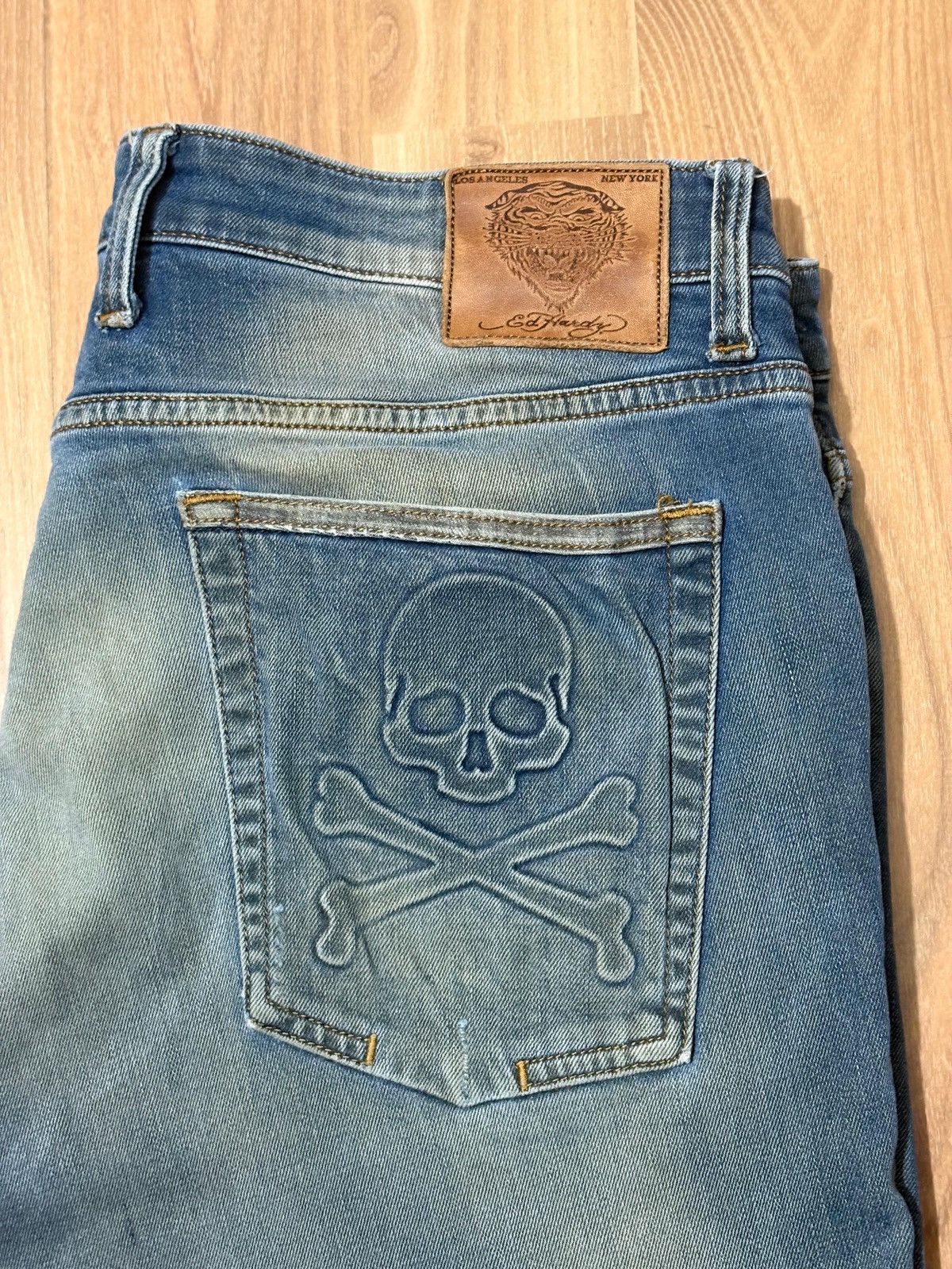 Ed Hardy Ed Hardy Dagger Vintage Jeans (Slim Fit) Size US 34 / EU 50 - 6 Thumbnail