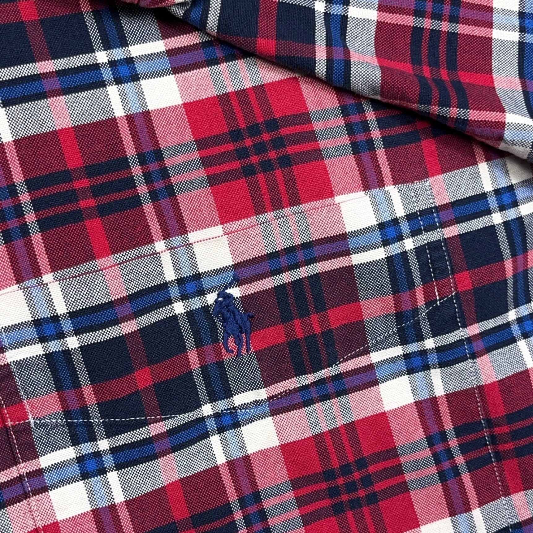 Ralph Lauren Ralph Lauren Shirt Men Large Red Blue Plaid Button Up OCBD Size US L / EU 52-54 / 3 - 5 Thumbnail
