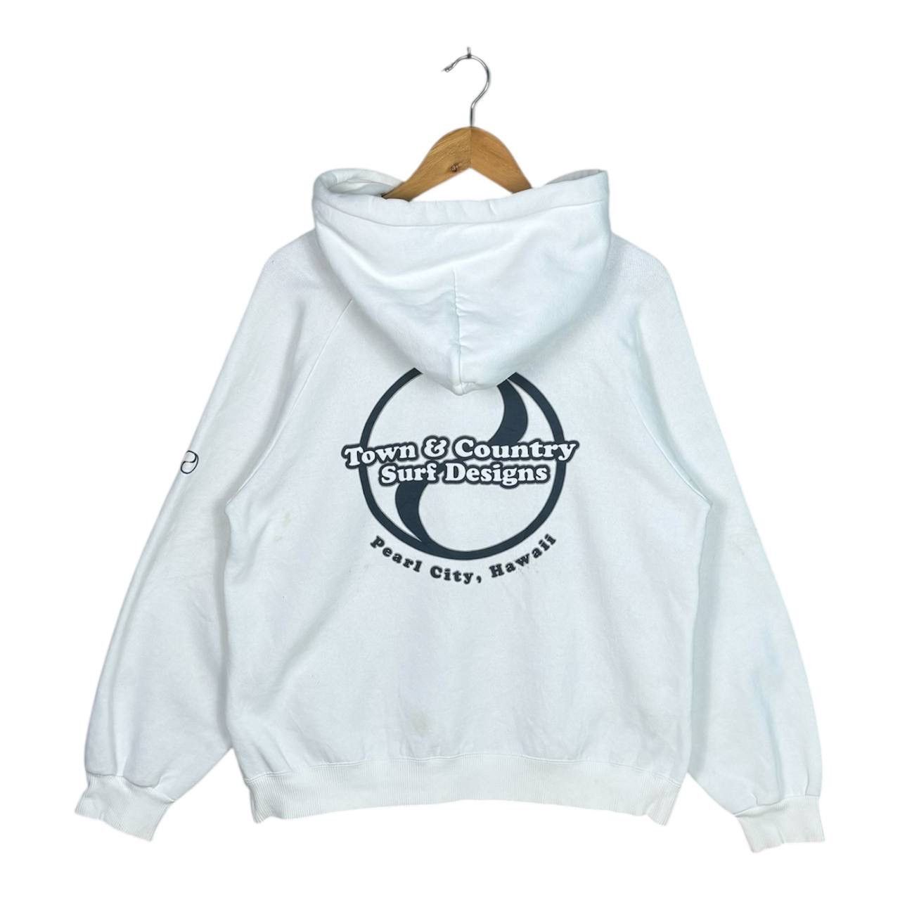 Vintage Vintage 90s T&C Surf Design Hoodie Sweatshirt Size US M / EU 48-50 / 2 - 2 Thumbnail