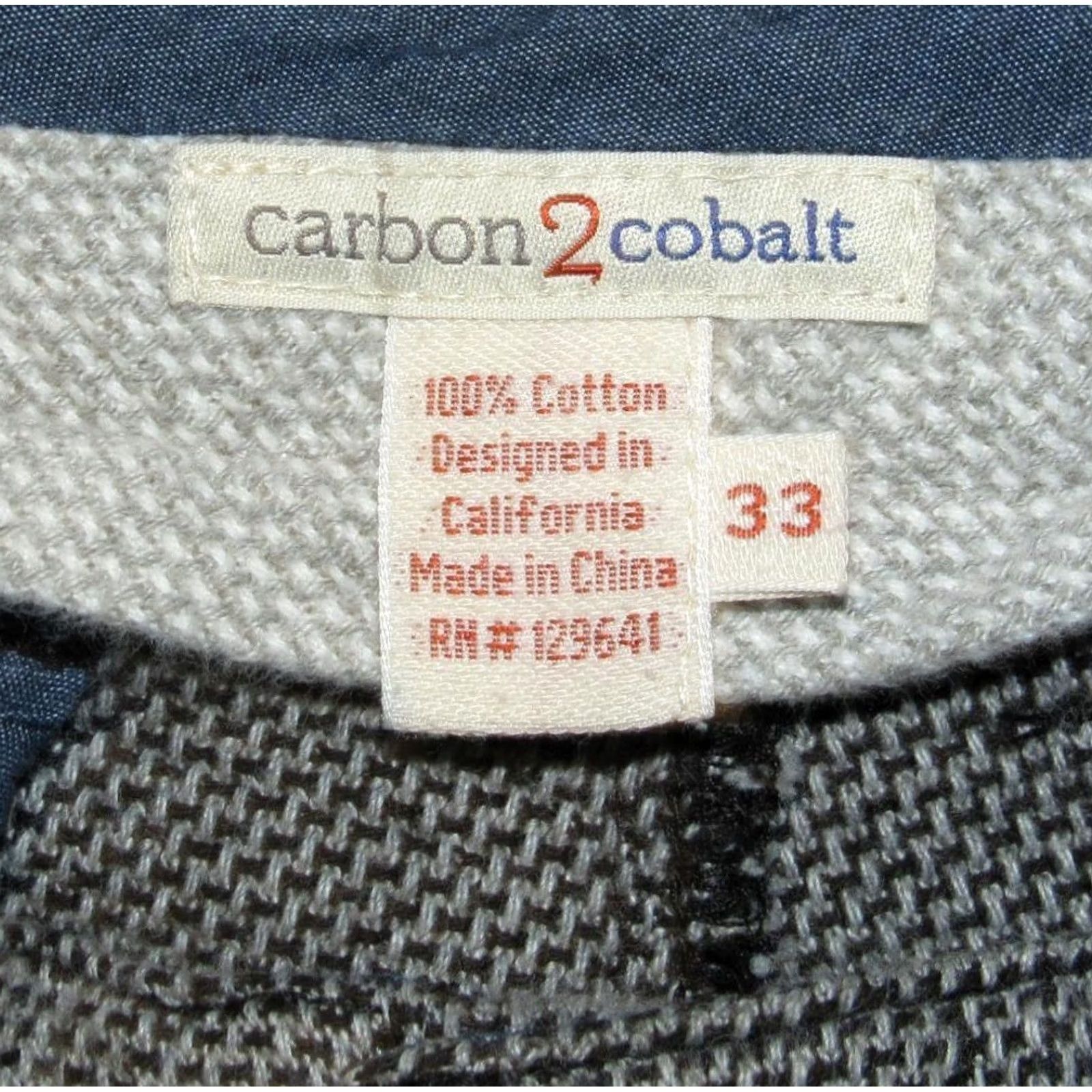Carbon2Cobalt CARBON2COBALT Grey Cotton Woven Hopsack Pants 33 x 31 Mens Chino Cotton 100% Inseam 31 Regular Gray 33 MensPants Size US 33 - 5 Thumbnail