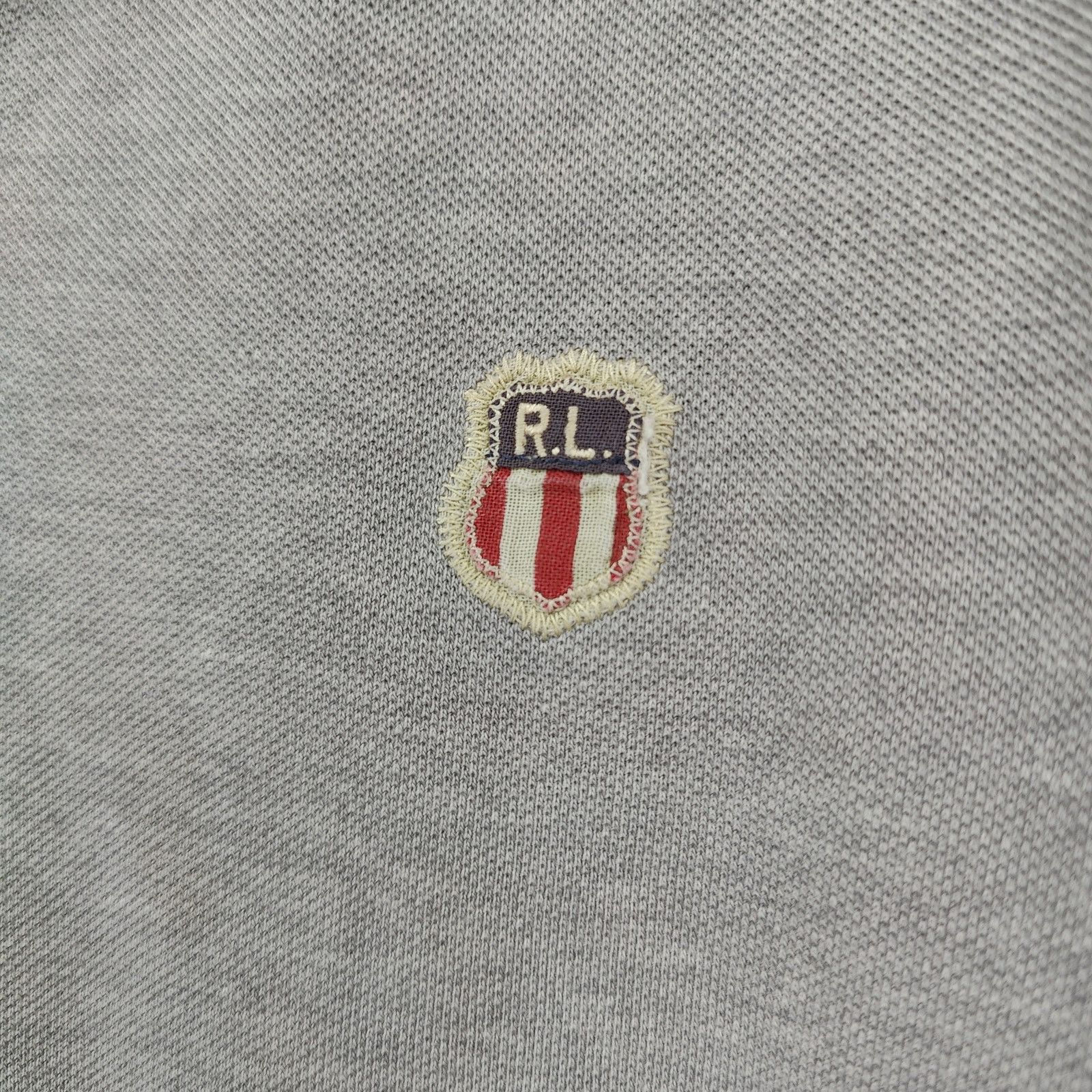 Polo Ralph Lauren Vintage Polo Ralph Lauren Shirt Mens XL Logo Crest Gray Size US XL / EU 56 / 4 - 3 Thumbnail