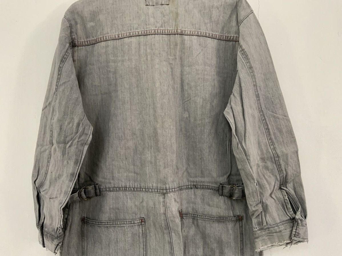 Japanese Brand Evenriver Fade Distressed Denim Coveralls Size US 40 / EU 56 - 9 Thumbnail