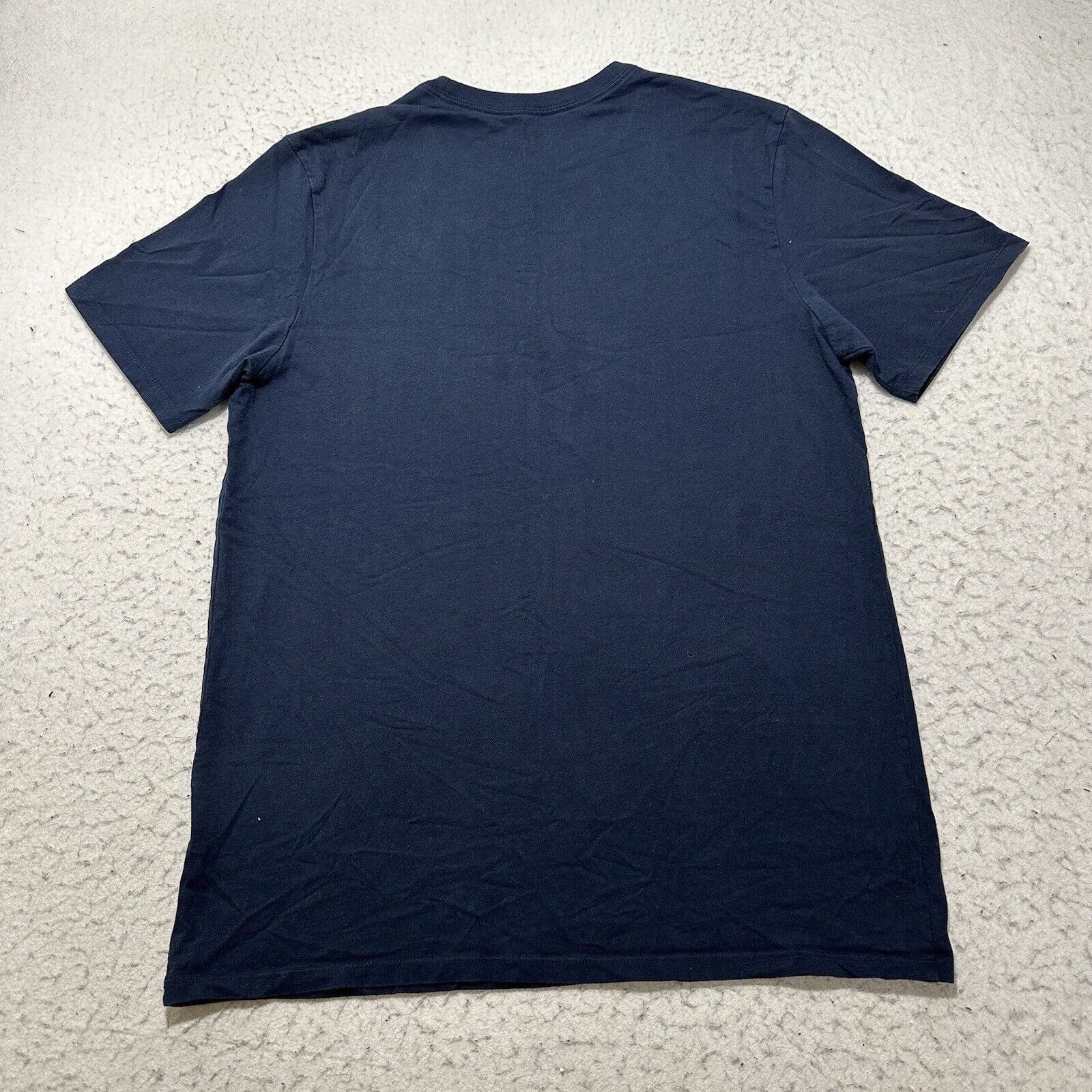 Nike Nike Large Athletic Cut Navy Graphic T Shirt Spellout Logo Size US L / EU 52-54 / 3 - 9 Thumbnail