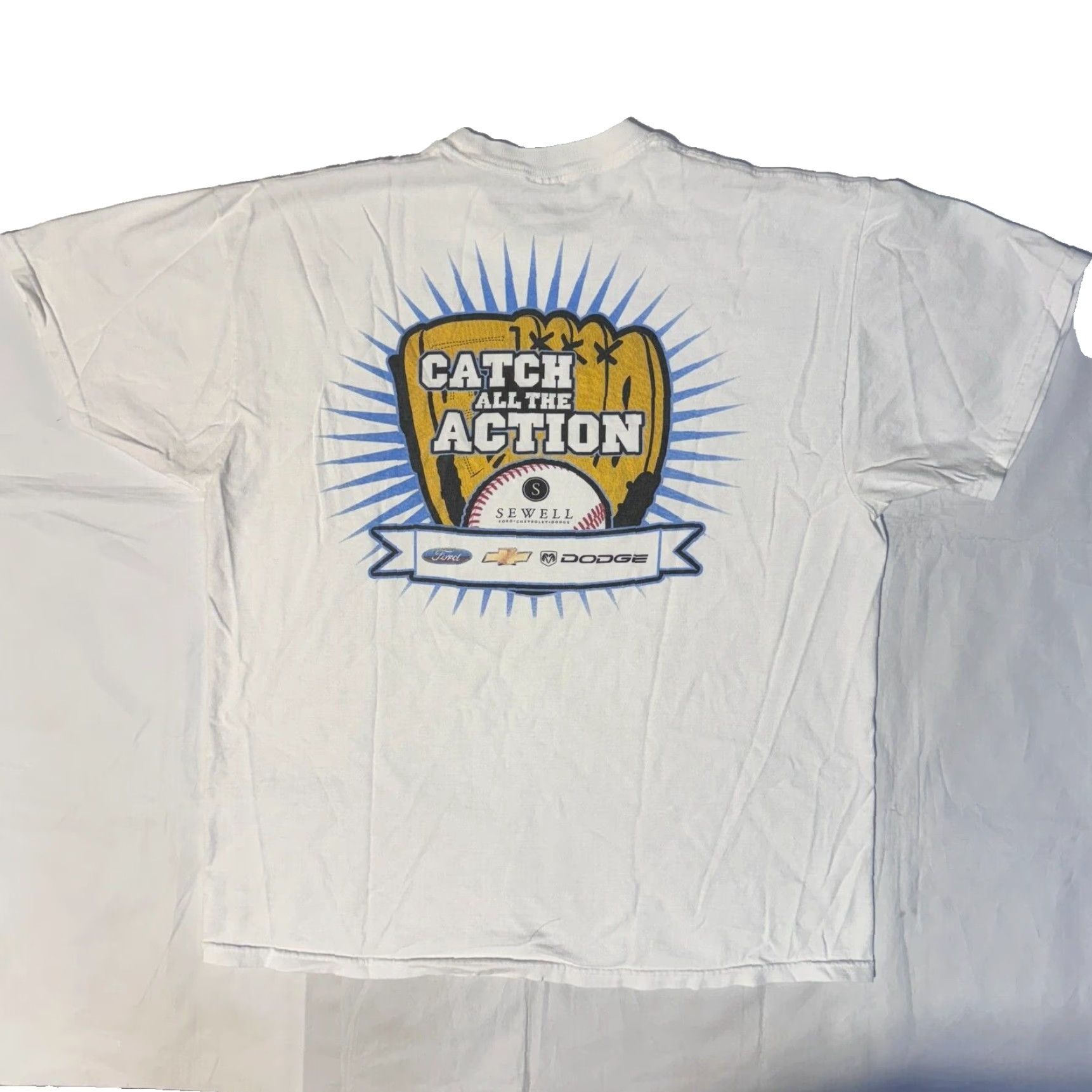 Jerzees VINTAGE White Jersey The Midland RockHounds T-Shirt XL Men Crew Neck Logo Tshirt Size US XL / EU 56 / 4 - 6 Thumbnail