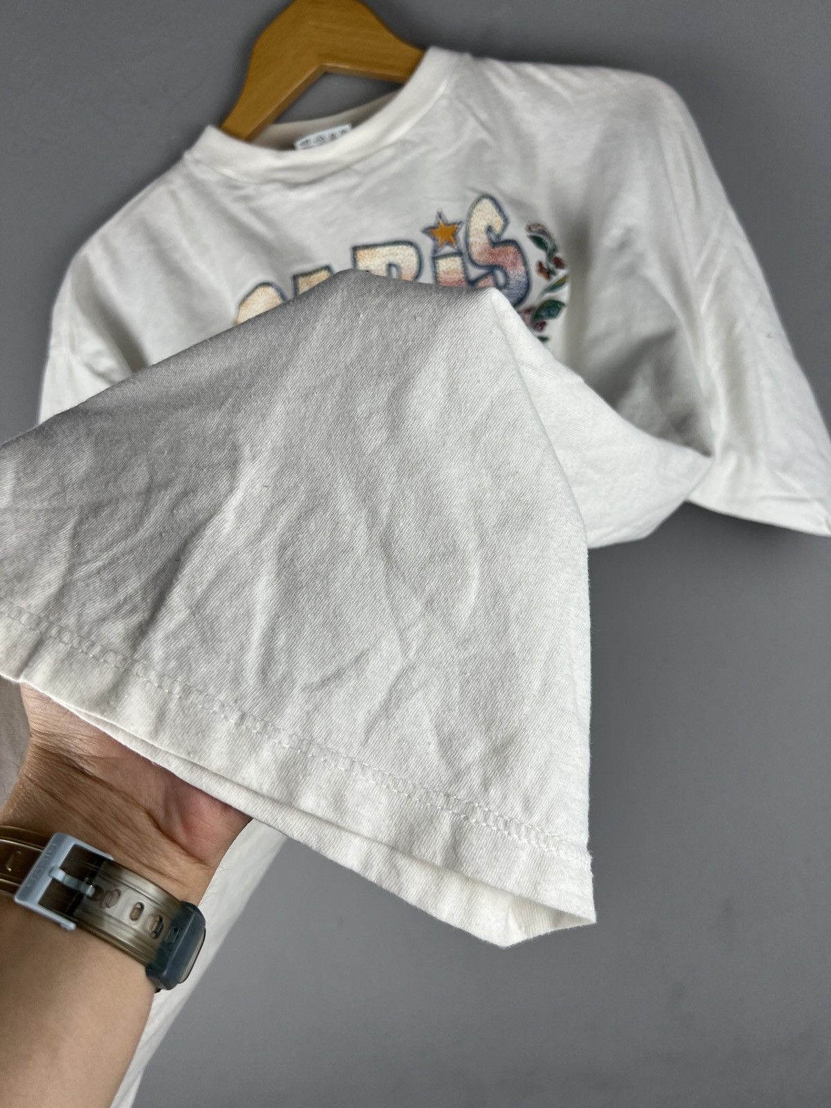 Designer × Vintage Vintage 90s Paris city tee Size US L / EU 52-54 / 3 - 10 Thumbnail