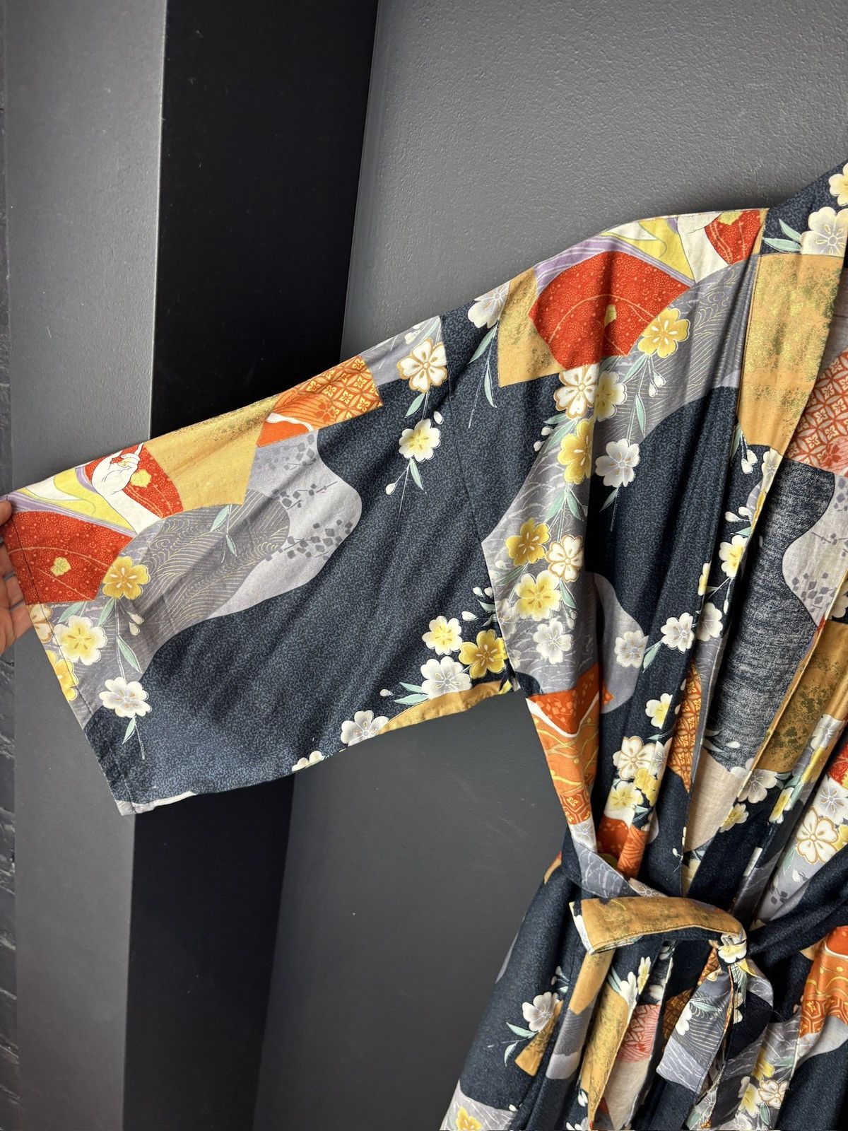 Vintage Made in Japan Vintage Bobe Cotton Bath Sleep Lounge Kimono Size L / US 10 / IT 46 - 9 Thumbnail