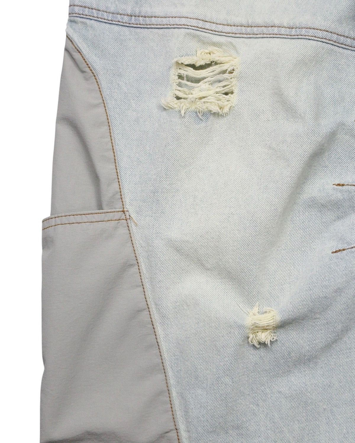 Japanese Brand FW2023 THE BEUTER BURN CHARCOAL BAGGY JEANS Size US 30 / EU 46 - 10 Thumbnail