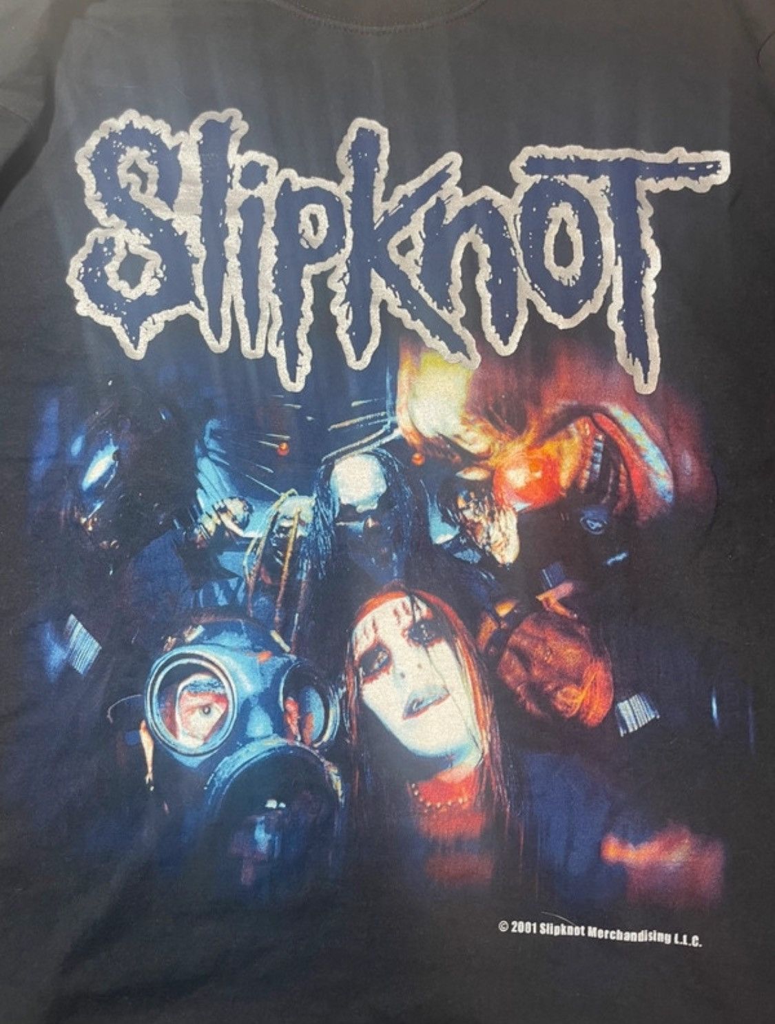 Slipknot Vintage 2001 Slipknot All Members Mask T-Shirt Size US XL / EU 56 / 4 - 4 Thumbnail