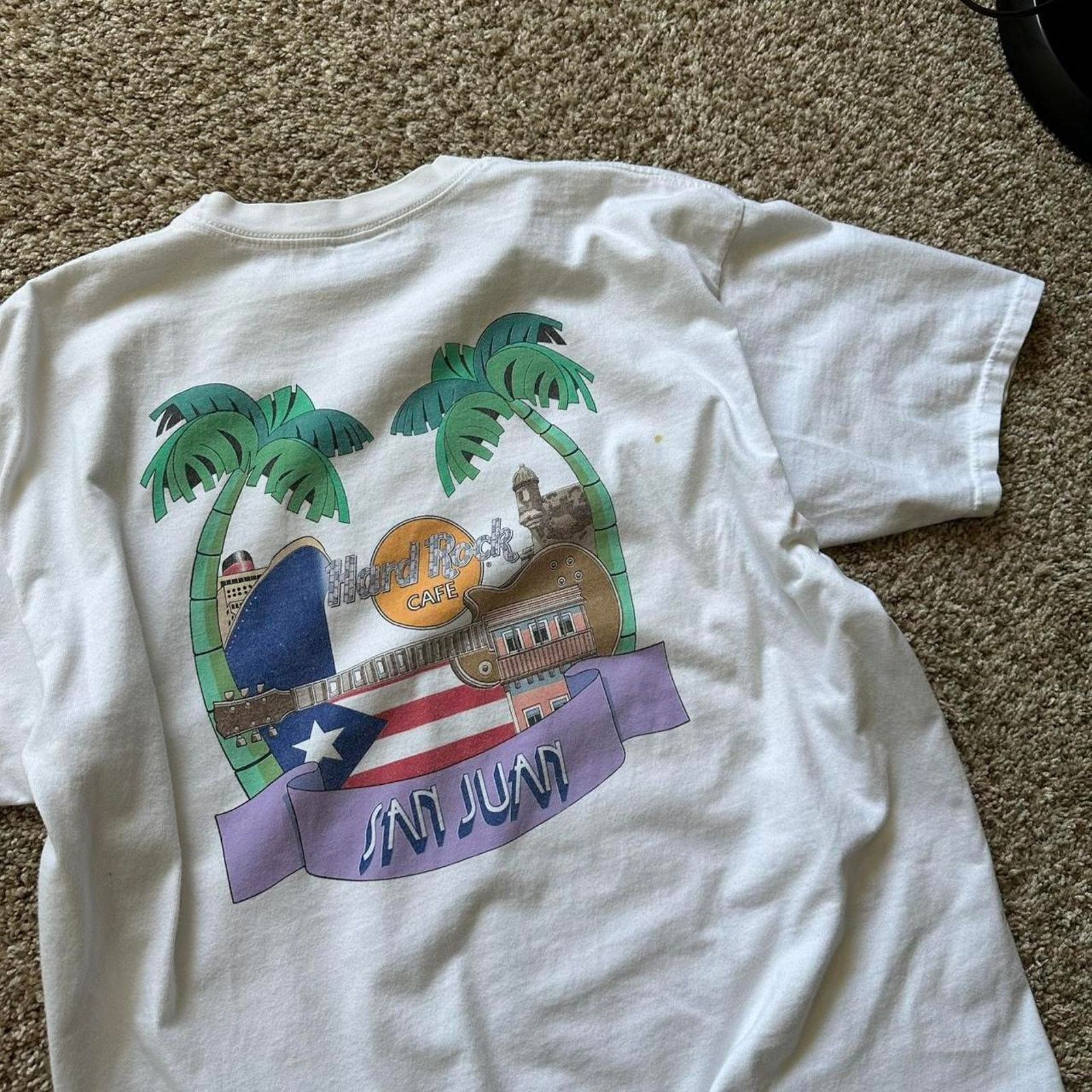 Hard Rock Cafe × Vintage Vintage Heavy Cotton Faded Worn Hard Rock Cafe Tee Shirt Size US XL / EU 56 / 4 - 8 Thumbnail