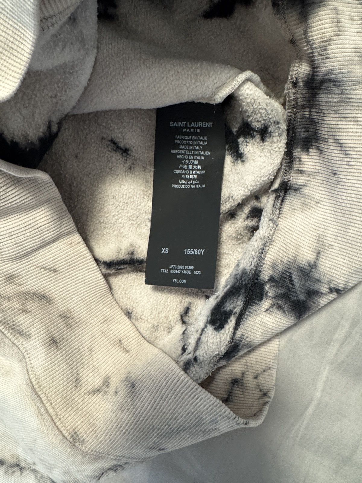 Saint Laurent Paris SAINT LAURENT Tie Dye Hoodie Size XS / US 0-2 / IT 36-38 - 6 Thumbnail
