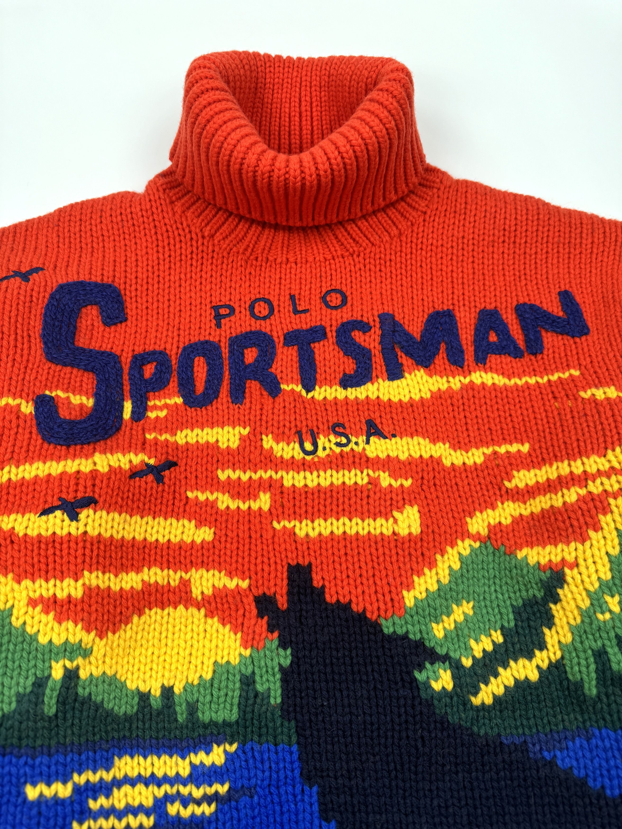 Polo Ralph Lauren RALPH LAUREN POLO SPORTSMAN WOLF HOWL TURTLENECK SWEATER Size US M / EU 48-50 / 2 - 3 Thumbnail