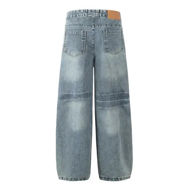 Japanese Brand American retro high street trend washed scimitar jeans Size US 32 / EU 48 - 3 Thumbnail