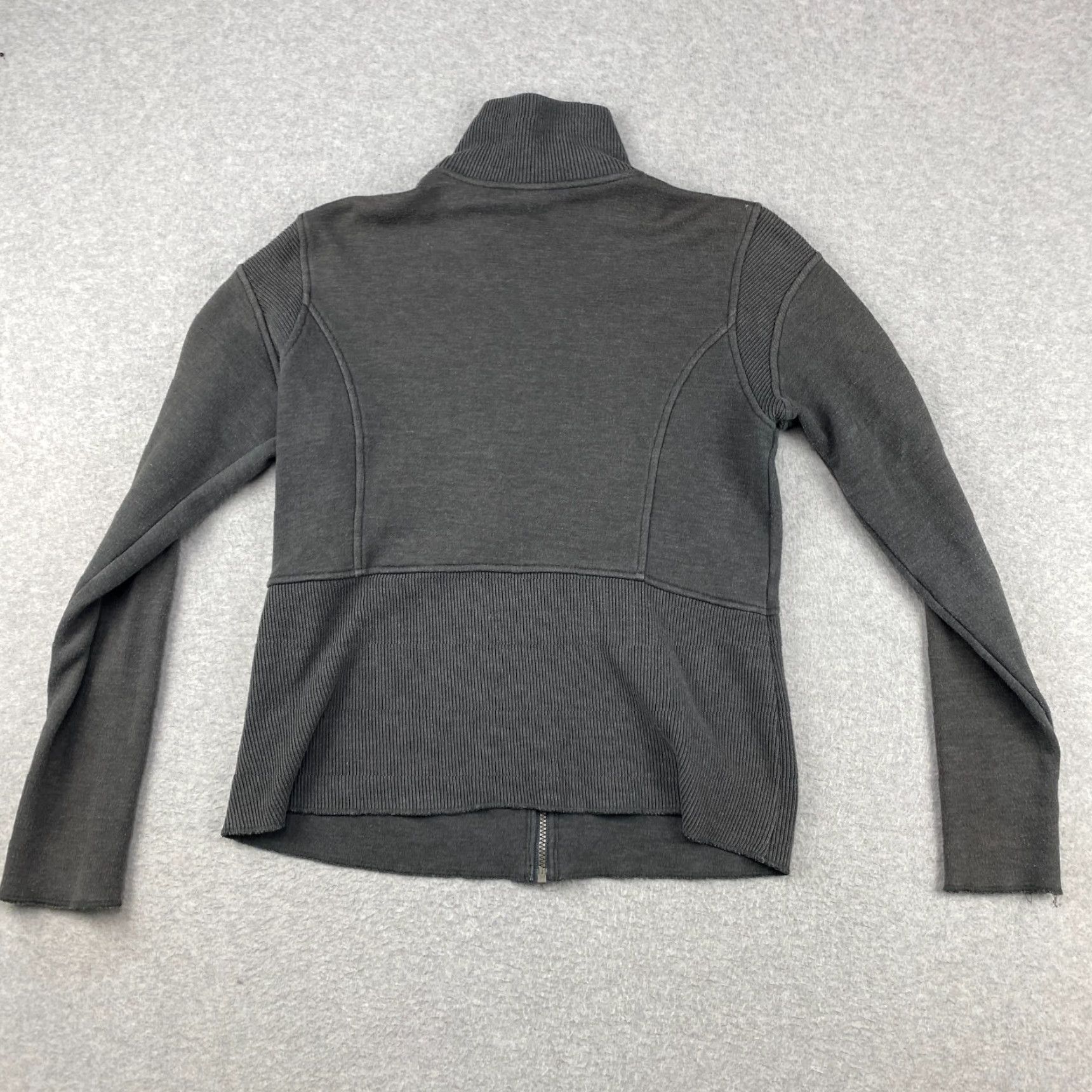 Vintage Columbia Sweater Womens Large L Gray Full Zip Knit High Neck Size L / US 10 / IT 46 - 7 Thumbnail