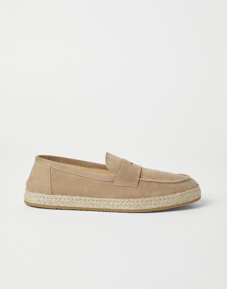 Brunello Cucinelli o1w1db10725 Pair Of Loafers in Beige Size US 7 / EU 40 - 1 Thumbnail