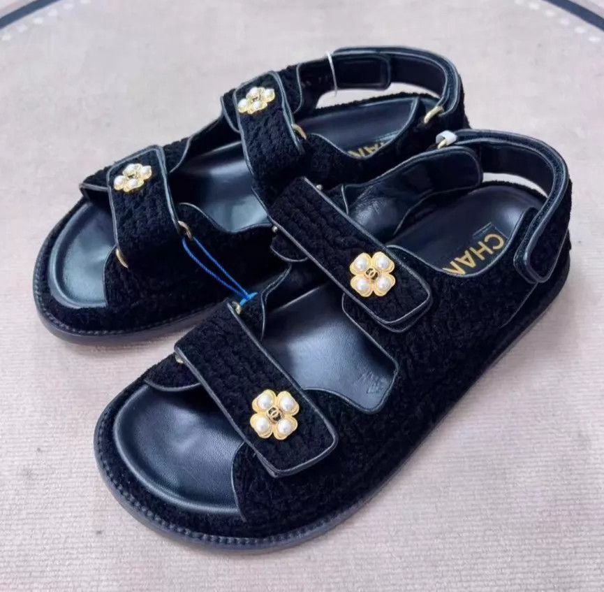 Chanel Chanel 95 New Slipper Black 36 Size US 5.5 / IT 35.5 - 1 Thumbnail