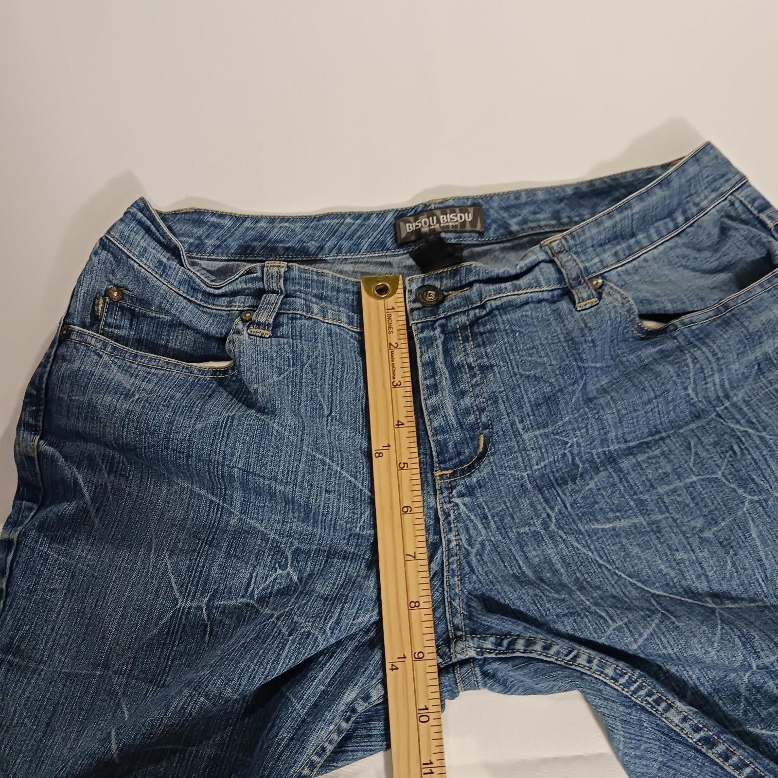 Other Bisou Bisou Michele Bohbot Women Blue Jeans Size 10 (32×29) Size 32" / US 10 / IT 46 - 5 Thumbnail