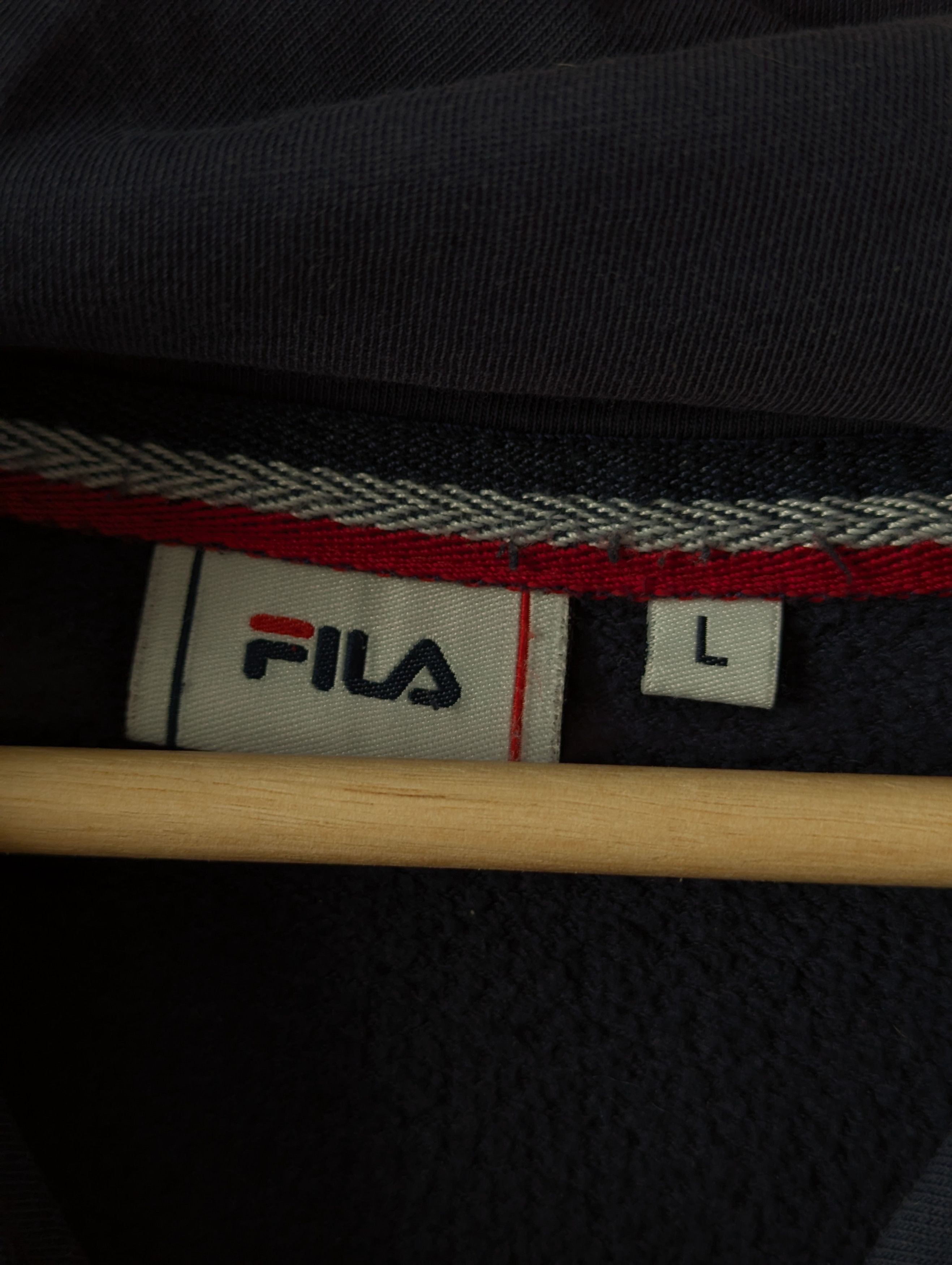 Fila FILA Navy Logo Hoodie Oversized Fit Size US L / EU 52-54 / 3 - 4 Thumbnail