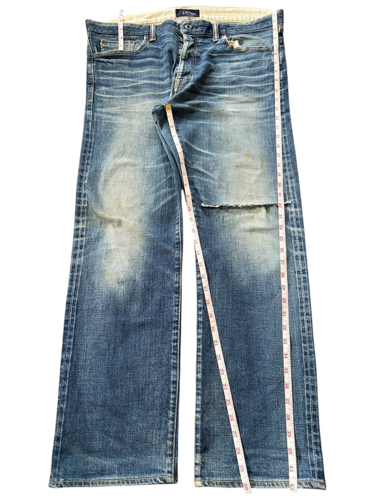 Studio D'Artisan Vintage Japanese Brand Mud Wash Loose Selvedge Jeans Size 39" - 7 Thumbnail