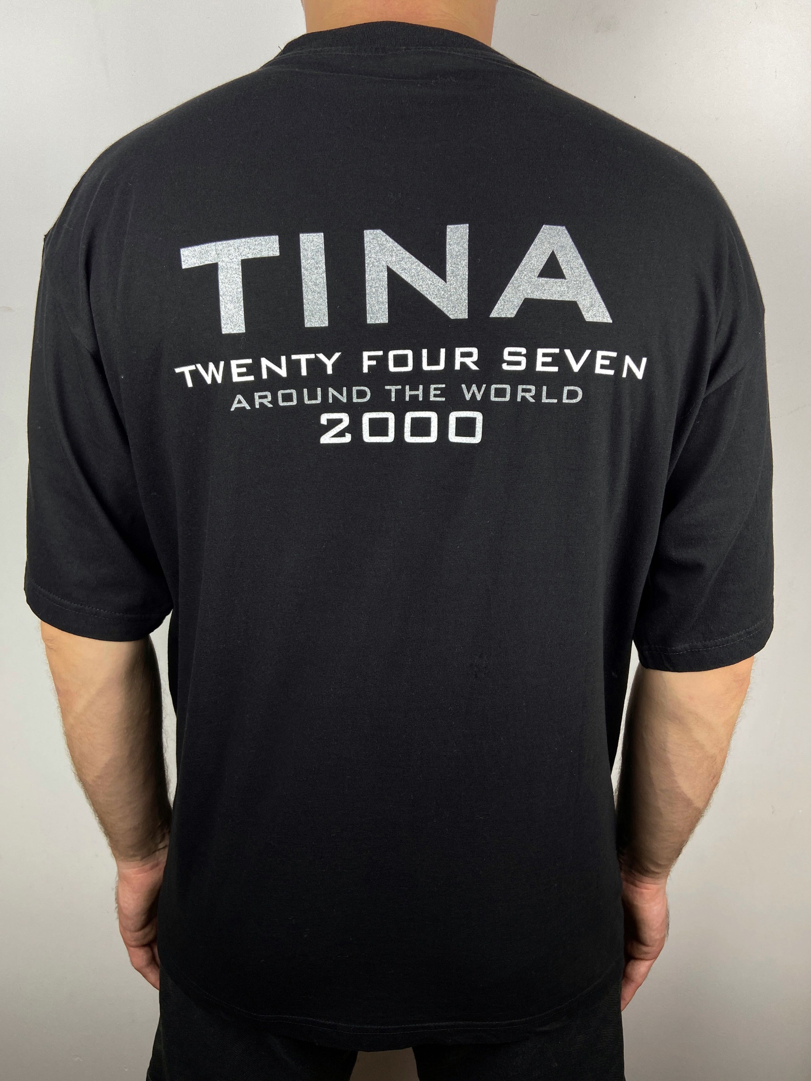 Band Tees 90s Vintage Tina Turner Twenty Four Seven World Tour T Shirt Size US XL / EU 56 / 4 - 4 Thumbnail