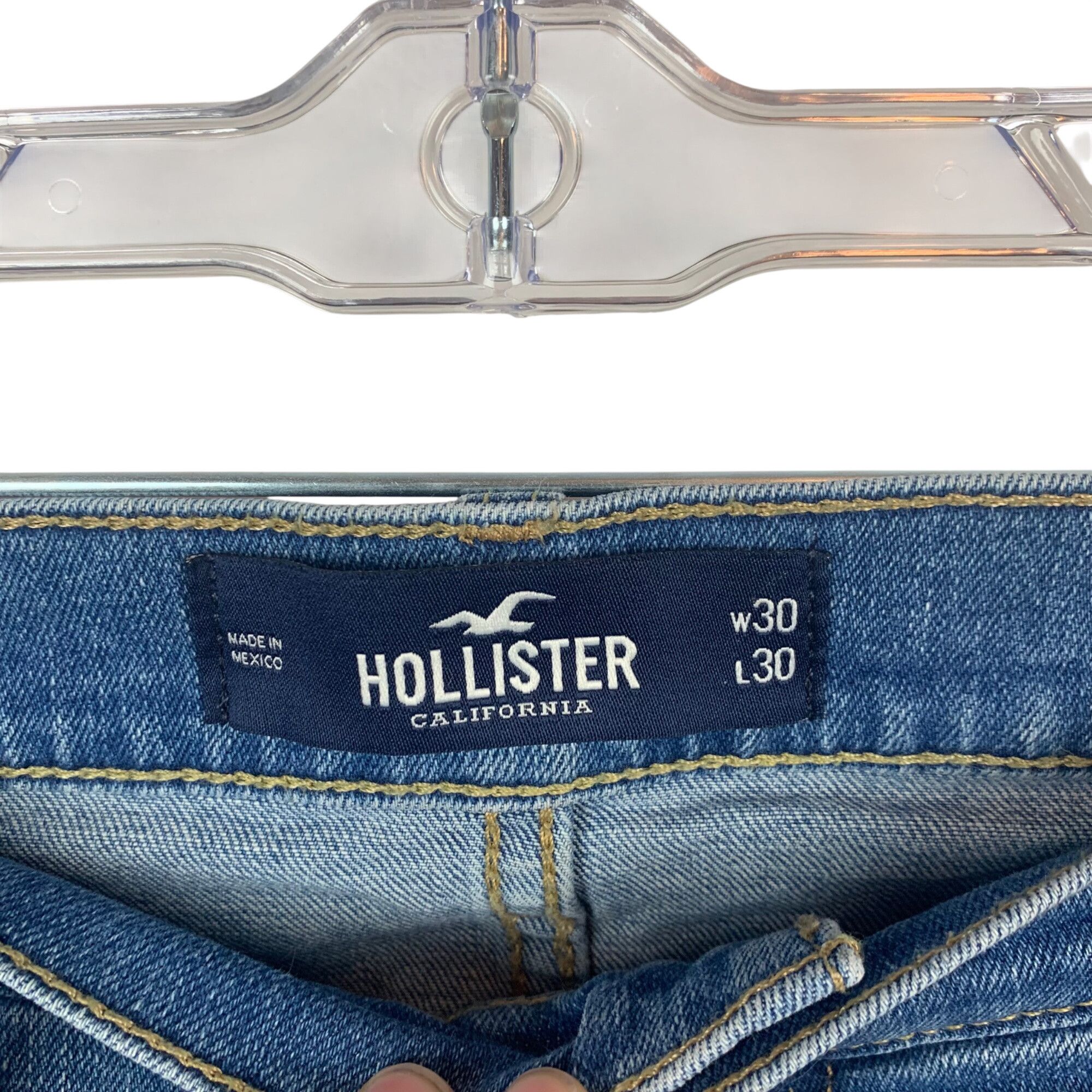 Hollister Men's Hollister Epic Flex Skinny Medium Wash Jeans Size 30x3 Size US 30 / EU 46 - 5 Thumbnail