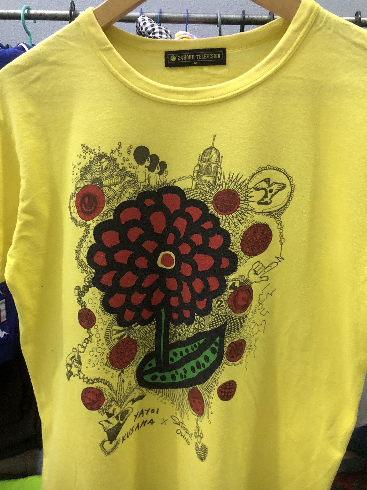 Japanese Brand × Takashi Murakami × Yayoi Kusama Vintage 24 Hours Television Yayoi Kusama Love Forever Shirt Size US S / EU 44-46 / 1 - 4 Thumbnail