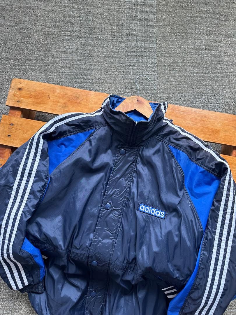 Adidas VINTAGE ADIDAS SPELLOUT WINDBREAKER JACKET Size US XXL / EU 58 / 5 - 3 Thumbnail