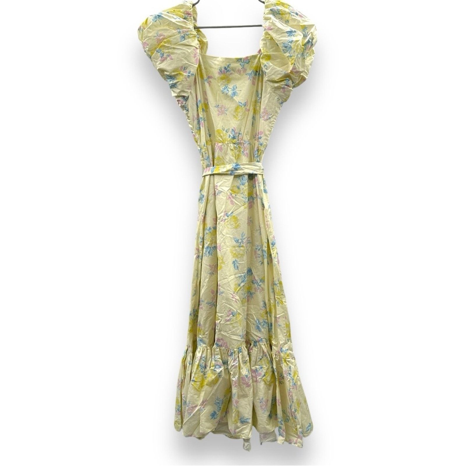LoveShackFancy x Target Ines Yellow Floral Maxi Dress Sz 10