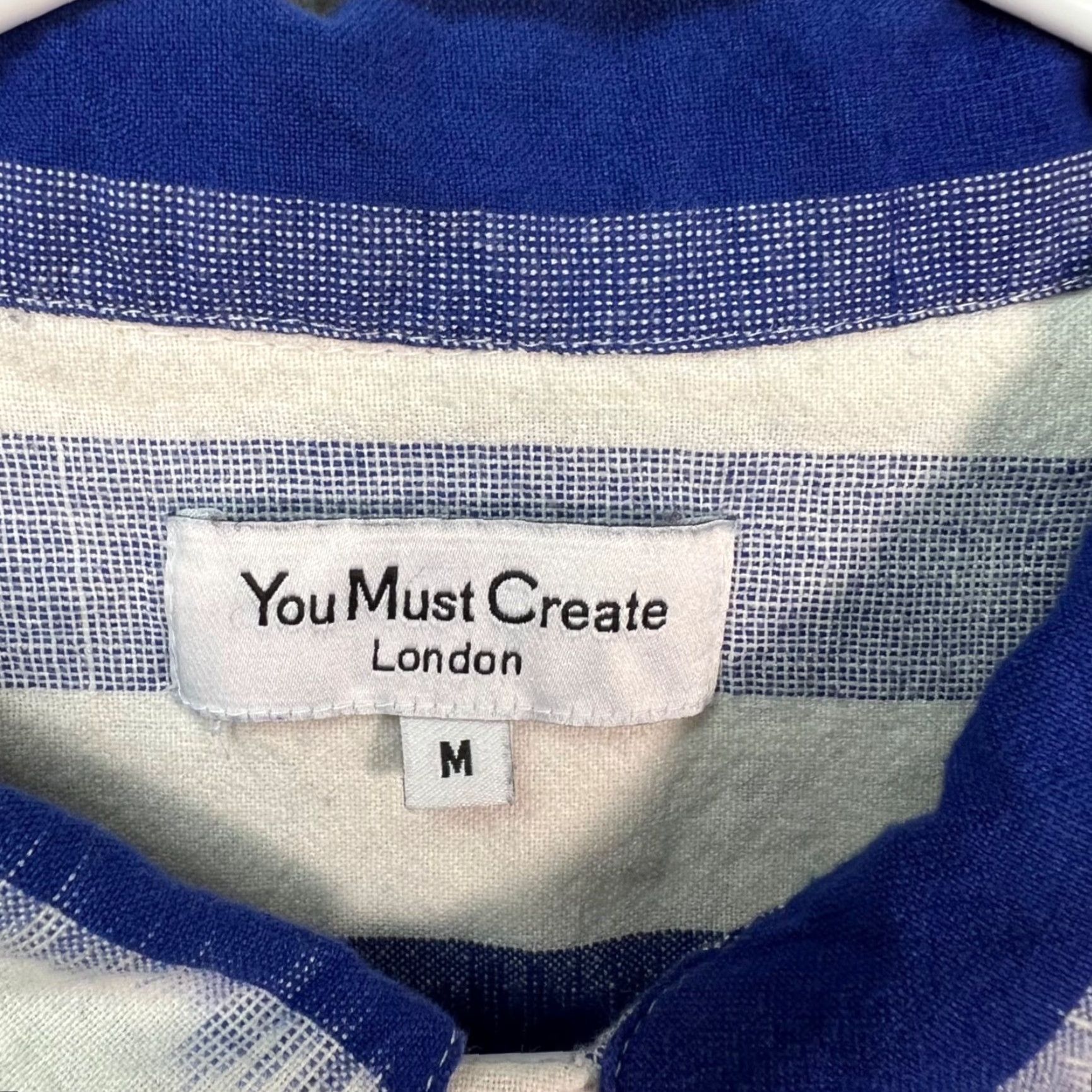 Musto You Must Create London Shirt Mens Medium Blue & White Striped Button-Up Shirt Size US M / EU 48-50 / 2 - 3 Thumbnail