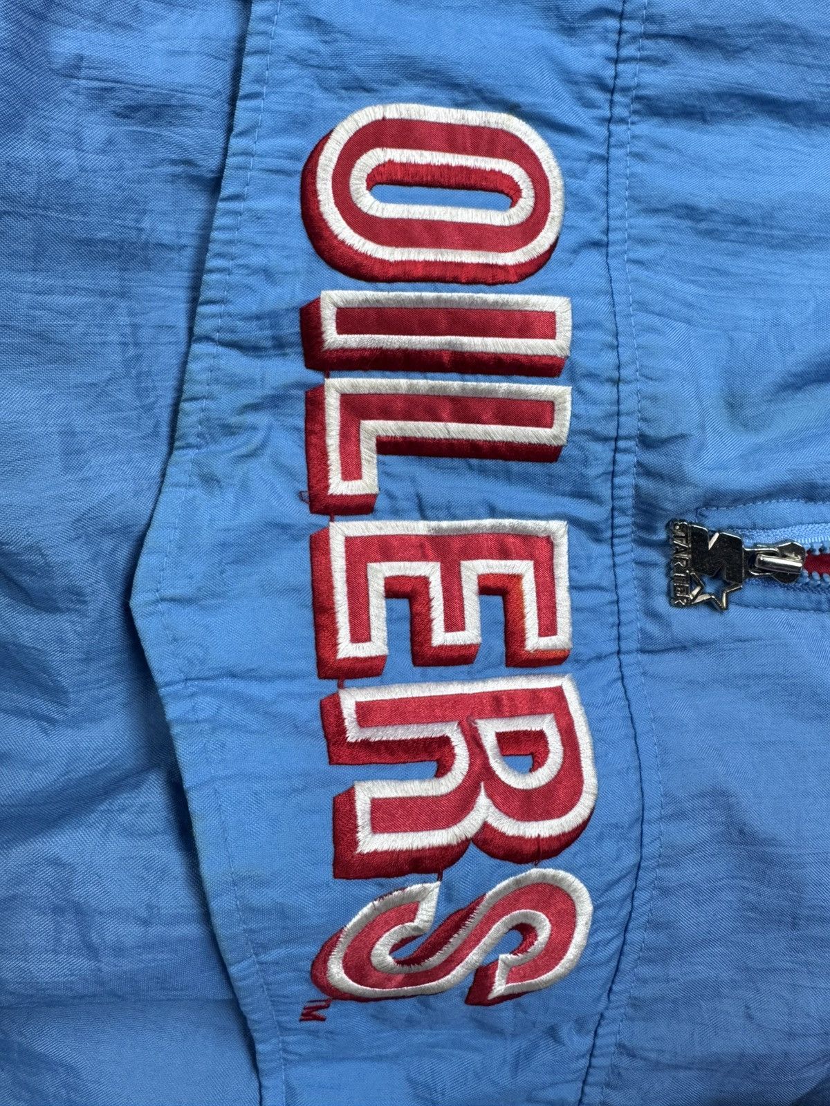 Starter Vintage Houston Oilers Starter Jacket *TRUE STARTER BRAND!* Size US XL / EU 56 / 4 - 3 Thumbnail