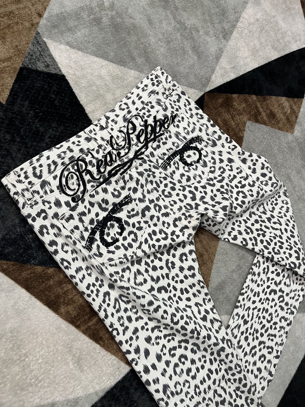 Hysteric Glamour Y2K Redpepper Japan Leopard Embroidered Vkei Punk Jeans Size US 31 - 7 Thumbnail