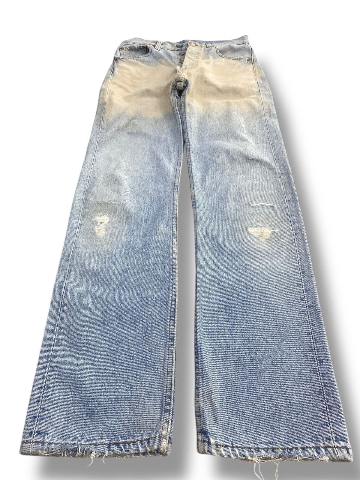 Levi's Vintage Levi’s Blue Acid Wash Style Ripped Jeans Size US 30 / EU 46 - 1 Thumbnail
