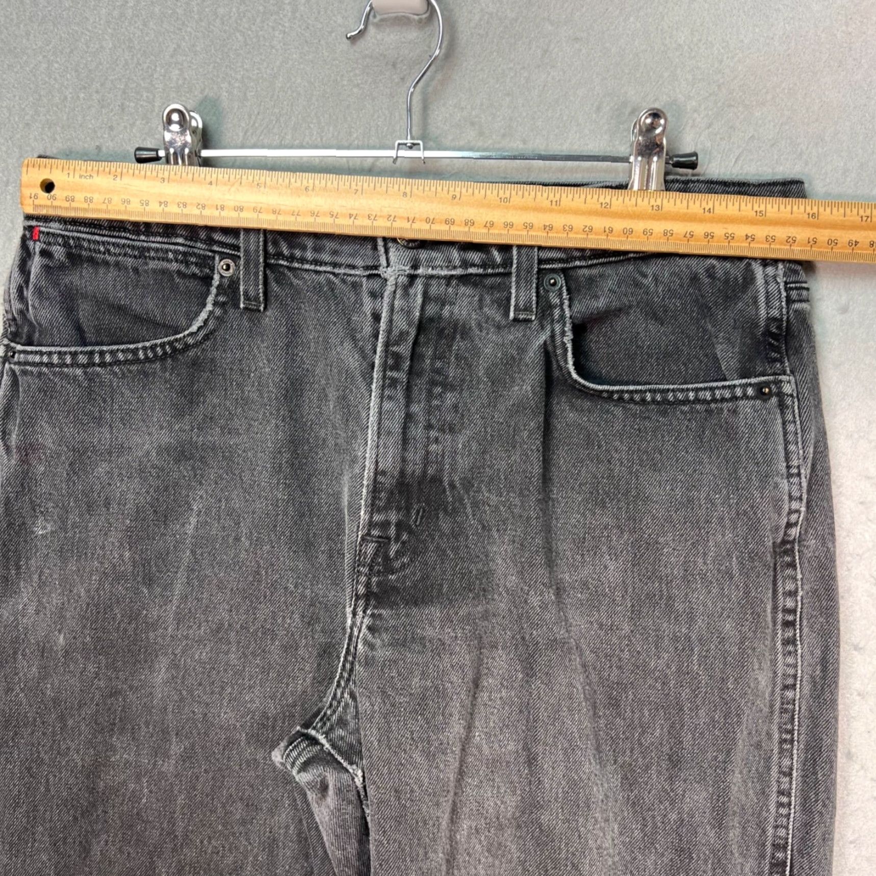 Vintage Sunday Best Jeans Women 29 Black Denim High-Waisted Straight-Leg 5-Pocket Design Womens Jeans Size 30" / US 8 / IT 44 - 5 Thumbnail