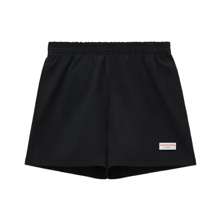 Alexander Wang Black Casual Elastic Waist Shorts 0079