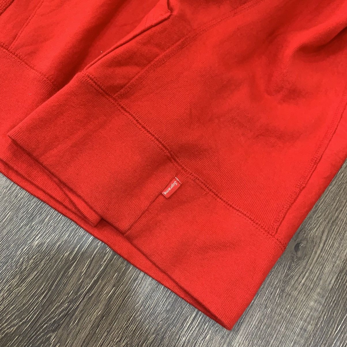 Supreme Supreme FW16 Red on Red Embroidery Reverse Weave Hoodie Size US L / EU 52-54 / 3 - 5 Thumbnail