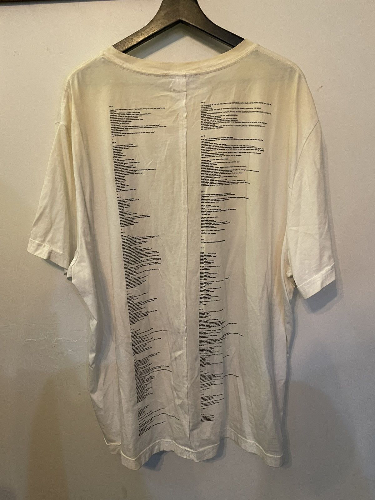 Eckhaus Latta ECKHAUS LATTA 10 YR ANNIVERSARY LAPPED TEE Size US M / EU 48-50 / 2 - 5 Thumbnail