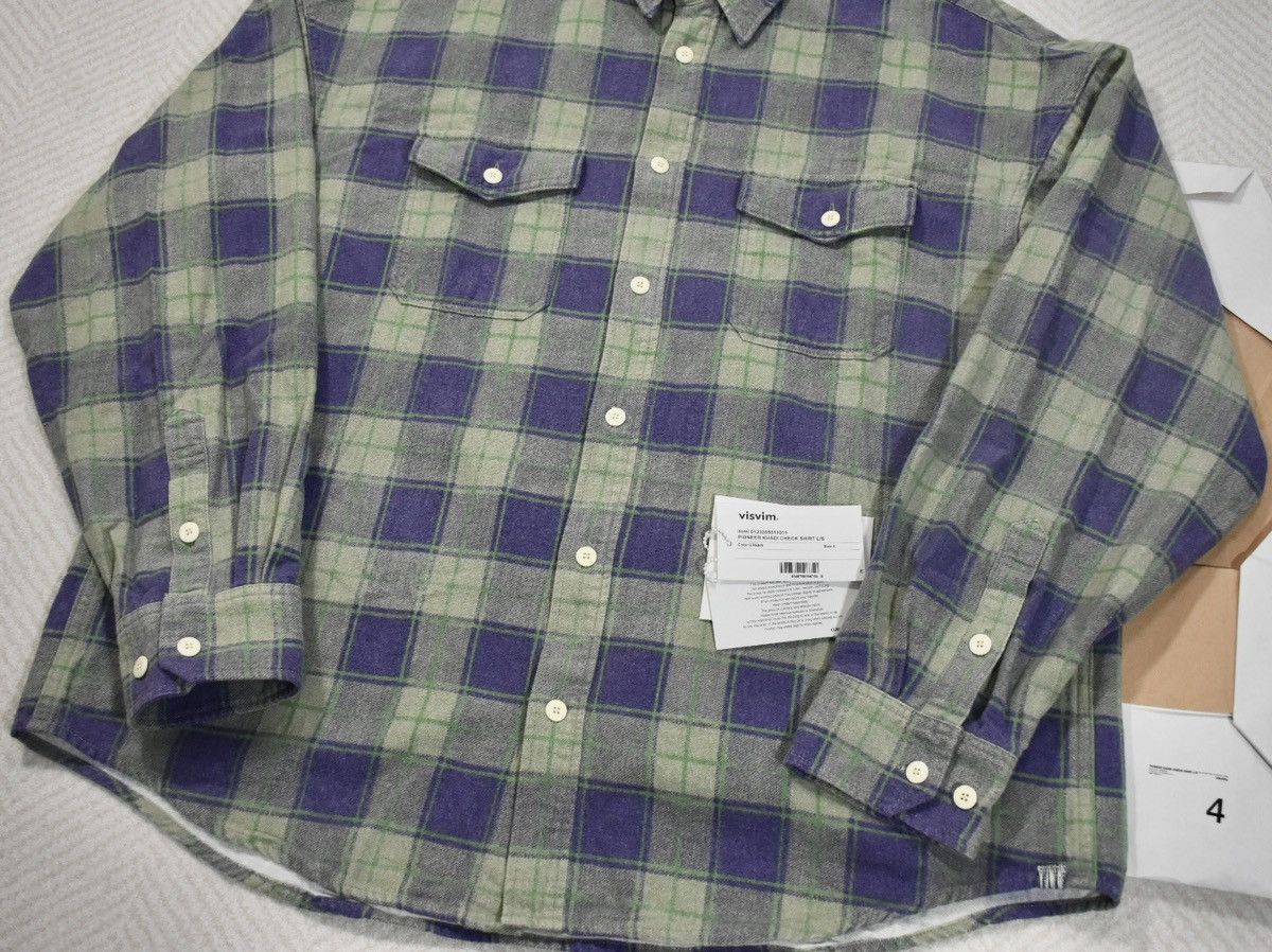 Visvim Visvim 23aw Pioneer Khadi Check Shirt size4 Size US XL / EU 56 / 4 - 5 Thumbnail