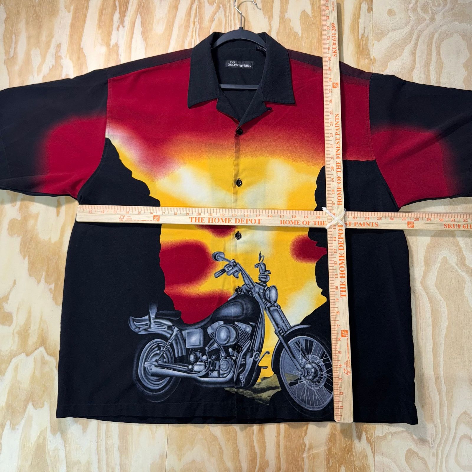 Vintage Vintage Y2K no boundaries 2000s motorcycle aop button up tee Size US S / EU 44-46 / 1 - 4 Thumbnail