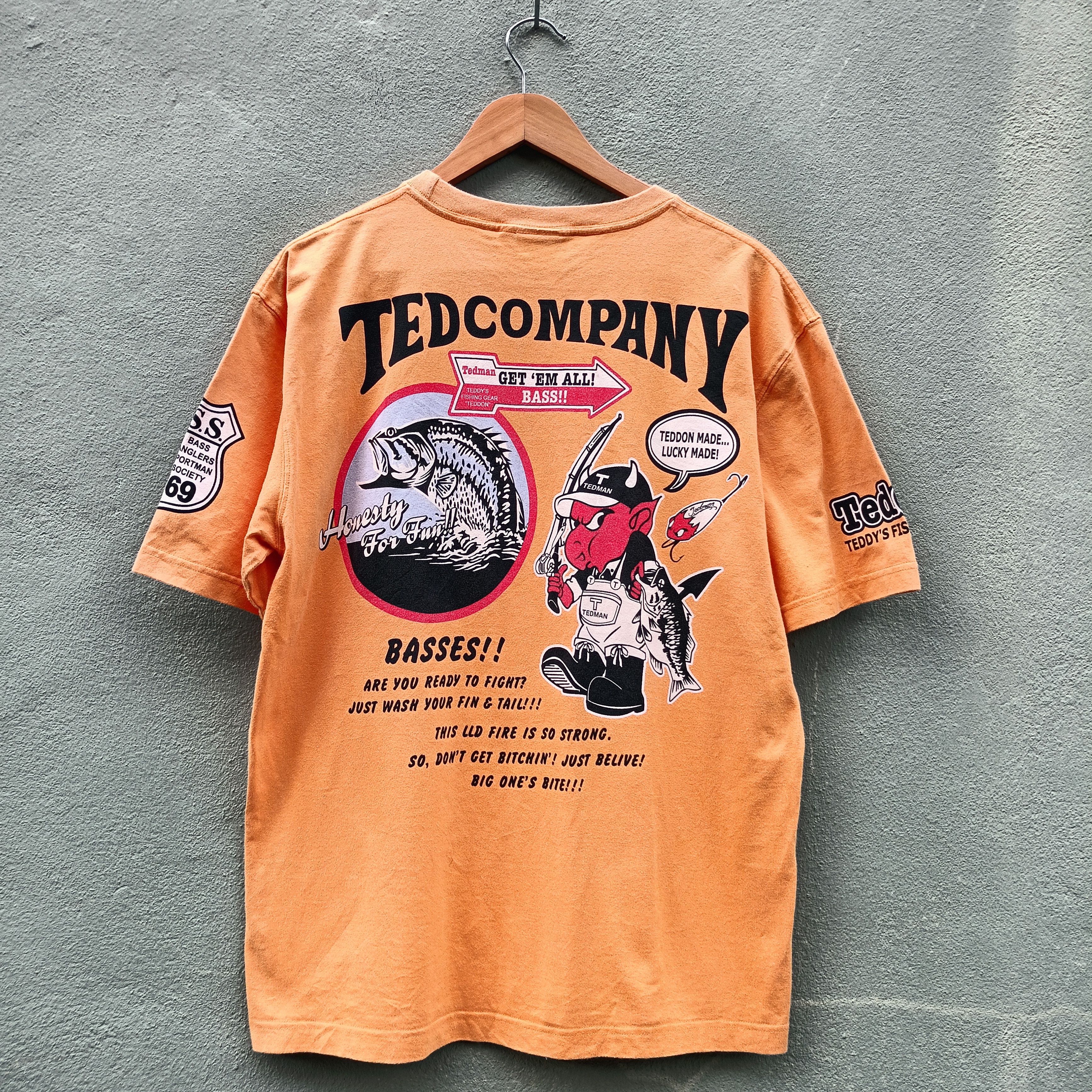 Japanese Brand Teddy's fishing Gear Tee Size US L / EU 52-54 / 3 - 1 Thumbnail