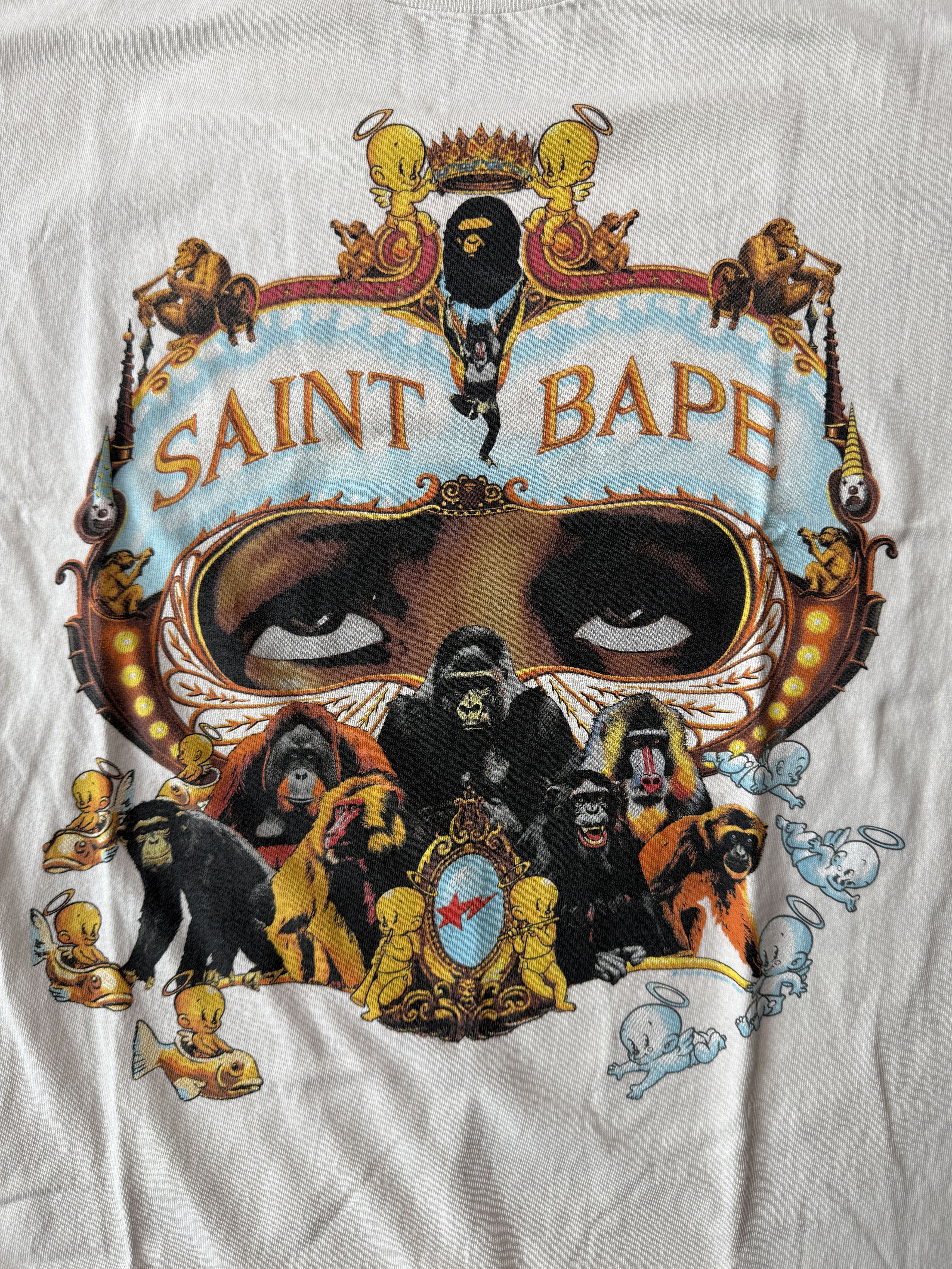 Bape × Saint Michael BAPE X SAINT MXXXXXX GENERATION TEE Size US L / EU 52-54 / 3 - 3 Thumbnail