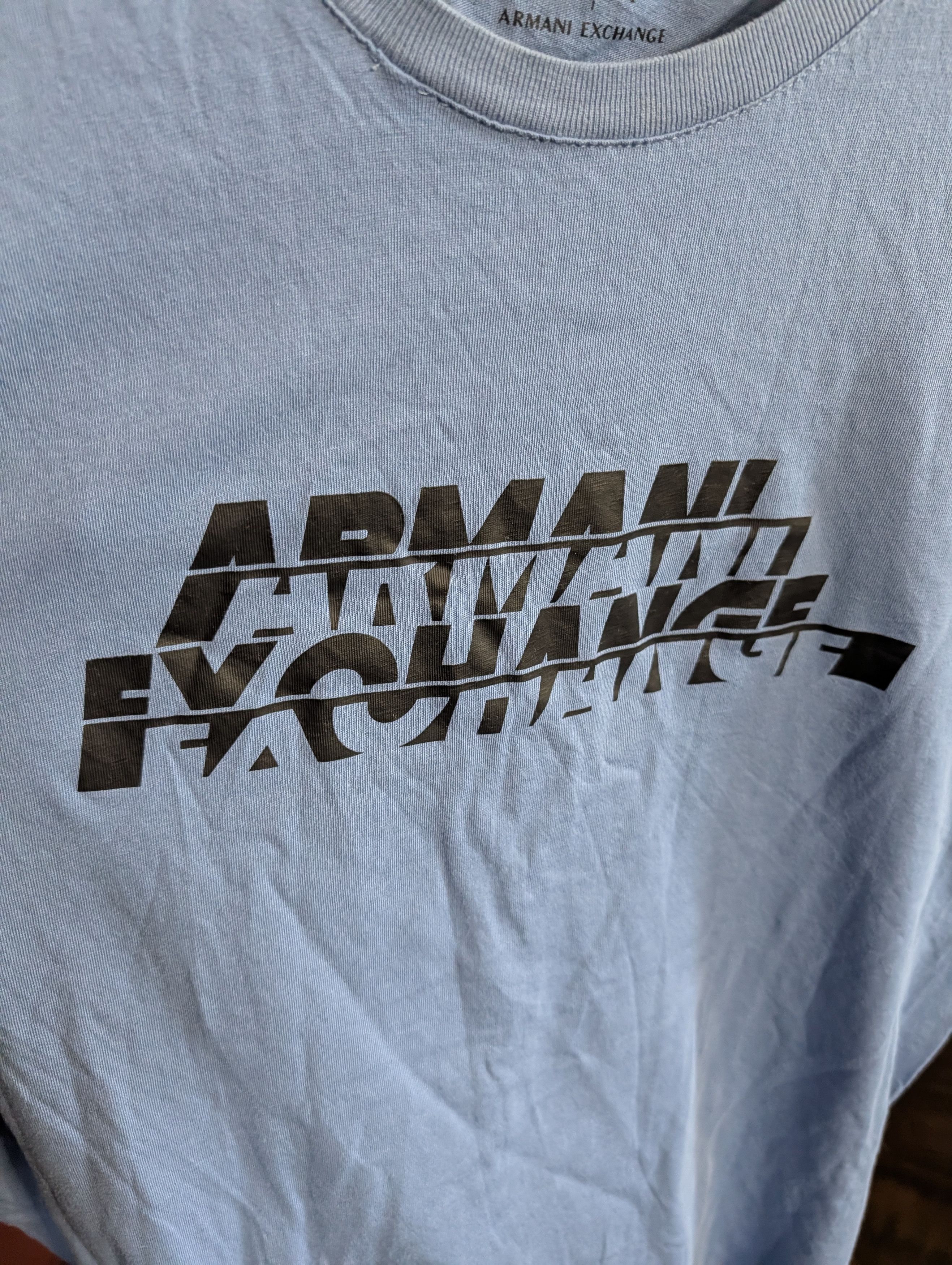 Armani Exchange Light blue graphic logo T-shirt Small Size US S / EU 44-46 / 1 - 2 Thumbnail