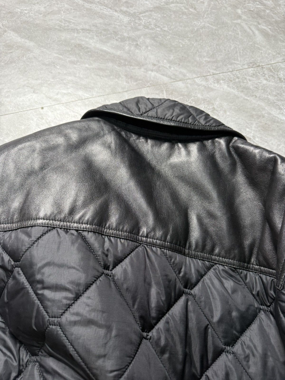Burberry Burberry London Trimmed Leather Quilted Jacket Size US L / EU 52-54 / 3 - 3 Thumbnail