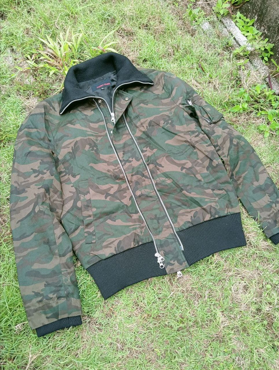 Japanese Brand JAPANESE MODERN LOVERS CAMO BOMBER JACKET Size US L / EU 52-54 / 3 - 3 Thumbnail