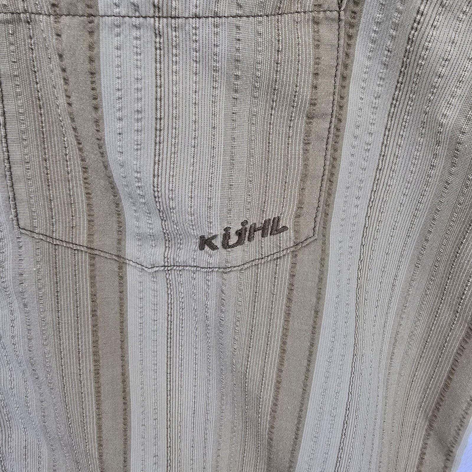 Kuhl Kuhl Button Up Shirt Large Seersucker Stripe Metal Buttons Size US L / EU 52-54 / 3 - 3 Thumbnail
