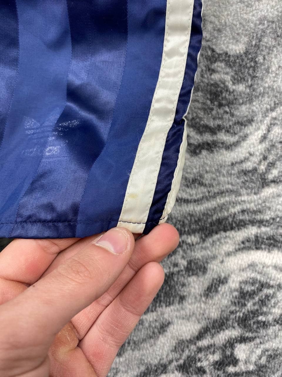 Adidas Vintage Adidas 80s West Germany Nylon Shorts Men Size L Blue Size US 34 / EU 50 - 3 Thumbnail