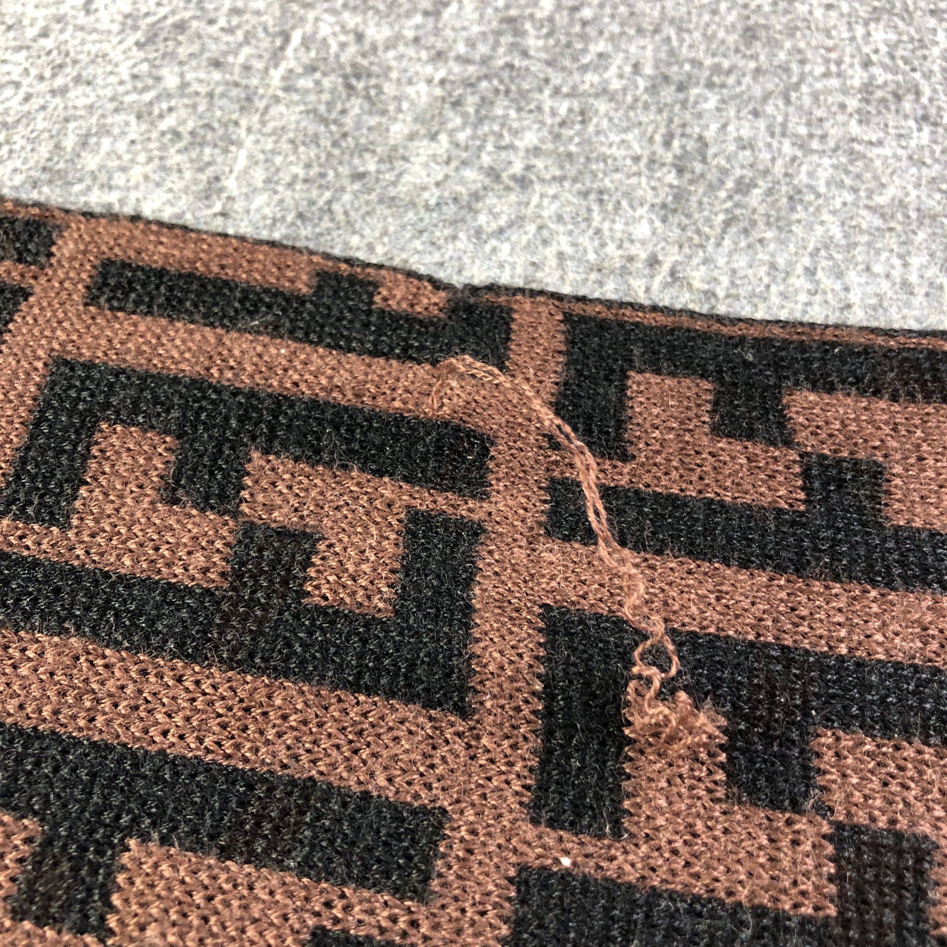 Fendi Fendi Monogram Wool Scarf Muffler Neckwear V2611 Size ONE SIZE - 8 Thumbnail