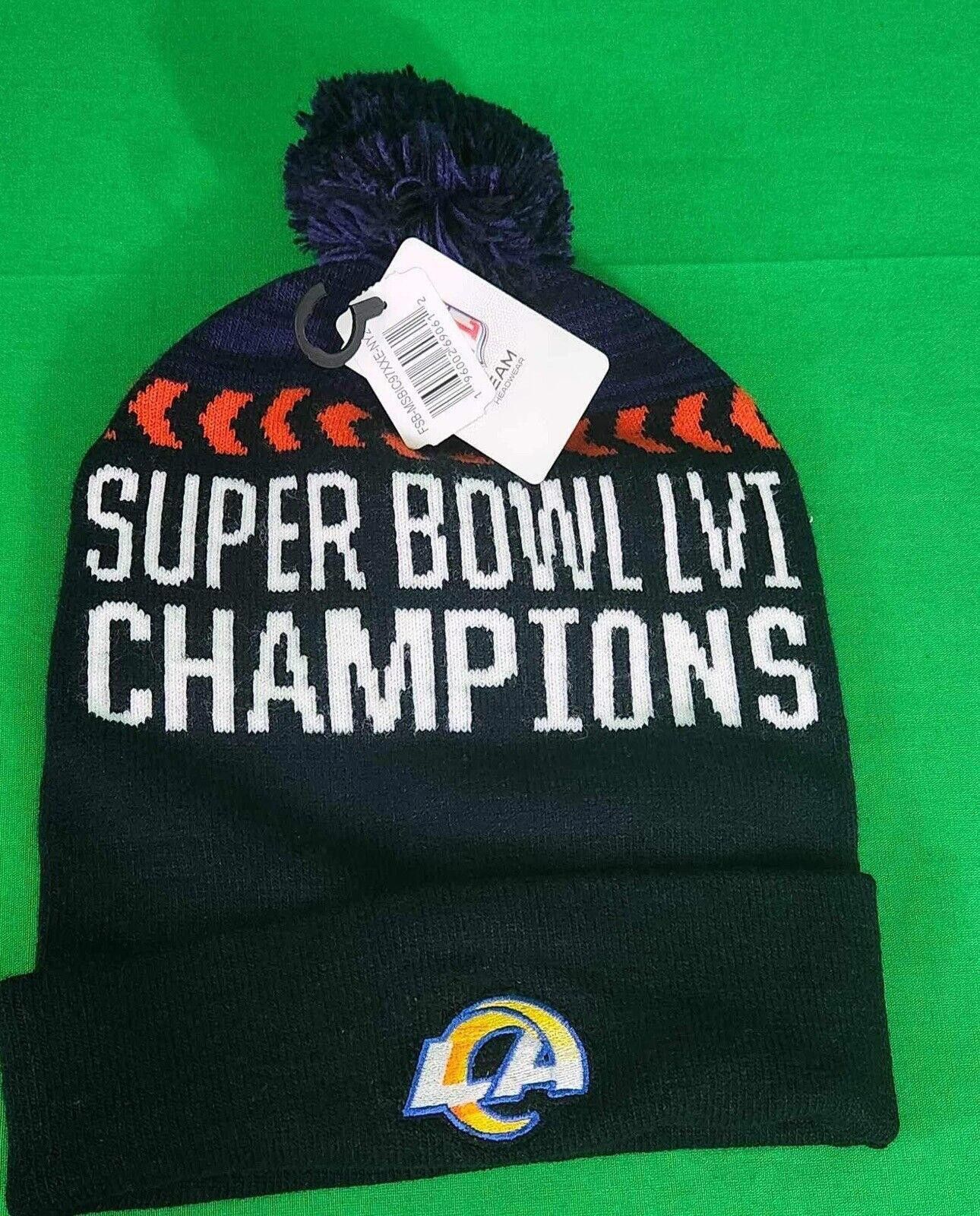 NFL Los Angeles Rams Super Bowl LVI Champions Beanie Hat NWT Size ONE SIZE - 1 Preview