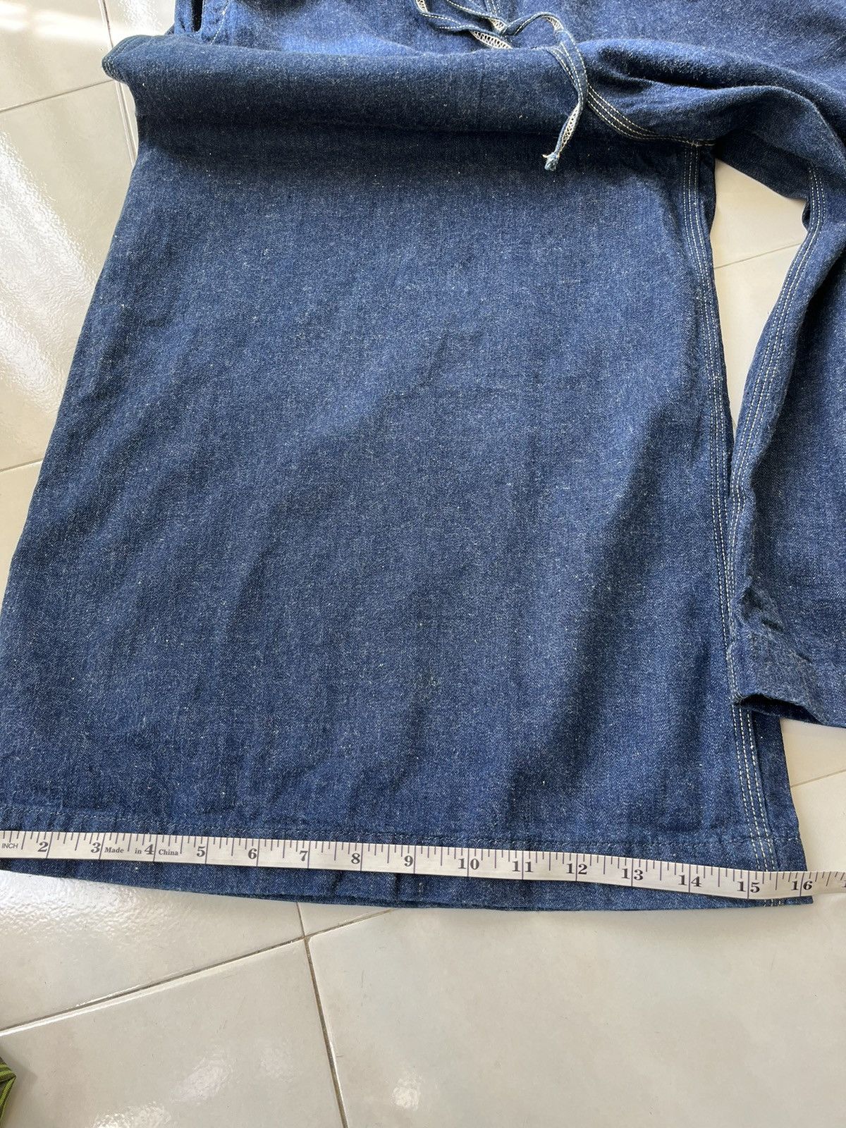 Japanese Brand × Orslow Orslow Wide Leg Overall Size 28" / US 6 / IT 42 - 12 Thumbnail