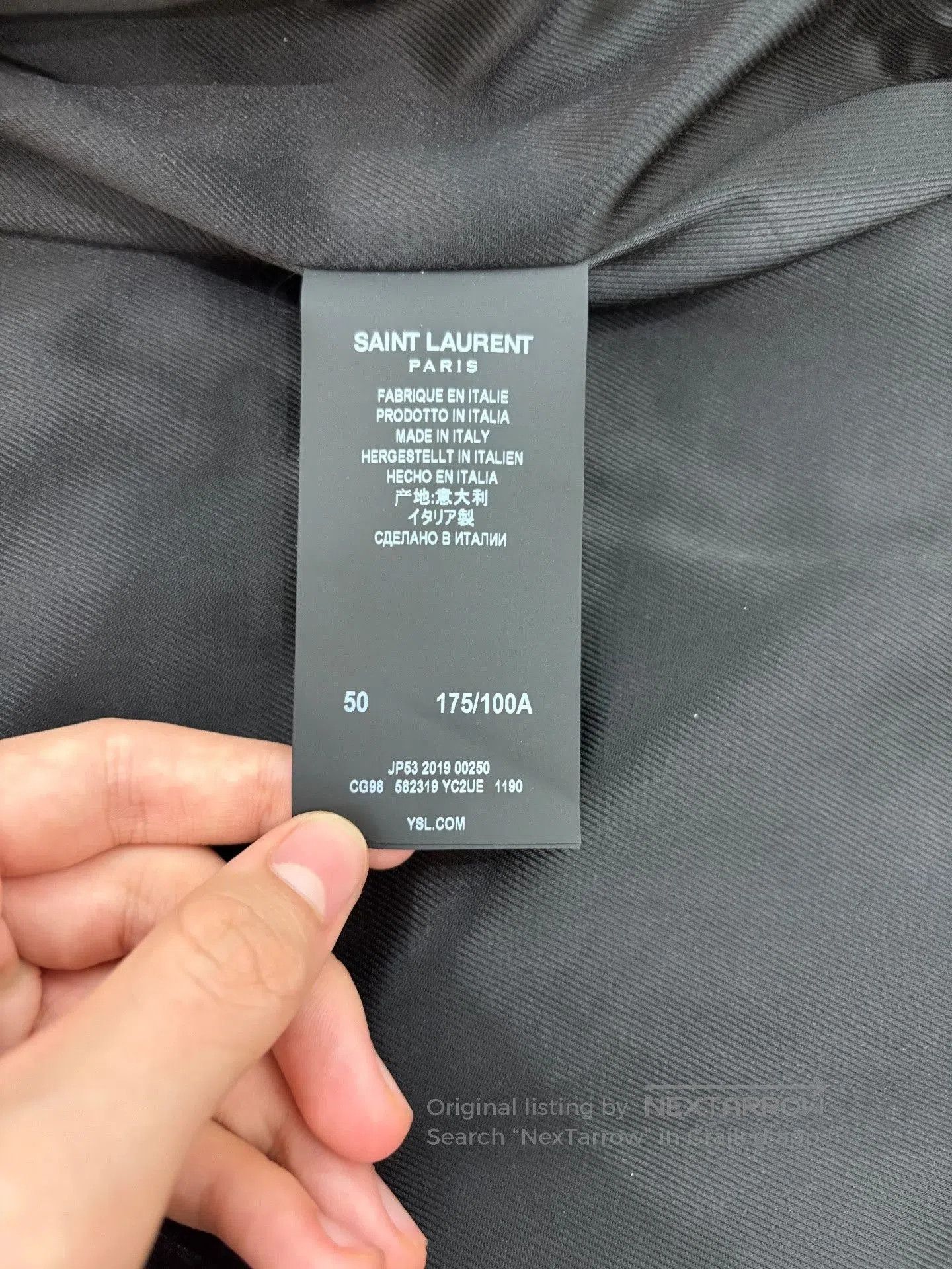 Saint Laurent Paris Saint Laurent SLP Lambskin Striped Jacket. Size US M / EU 48-50 / 2 - 5 Thumbnail