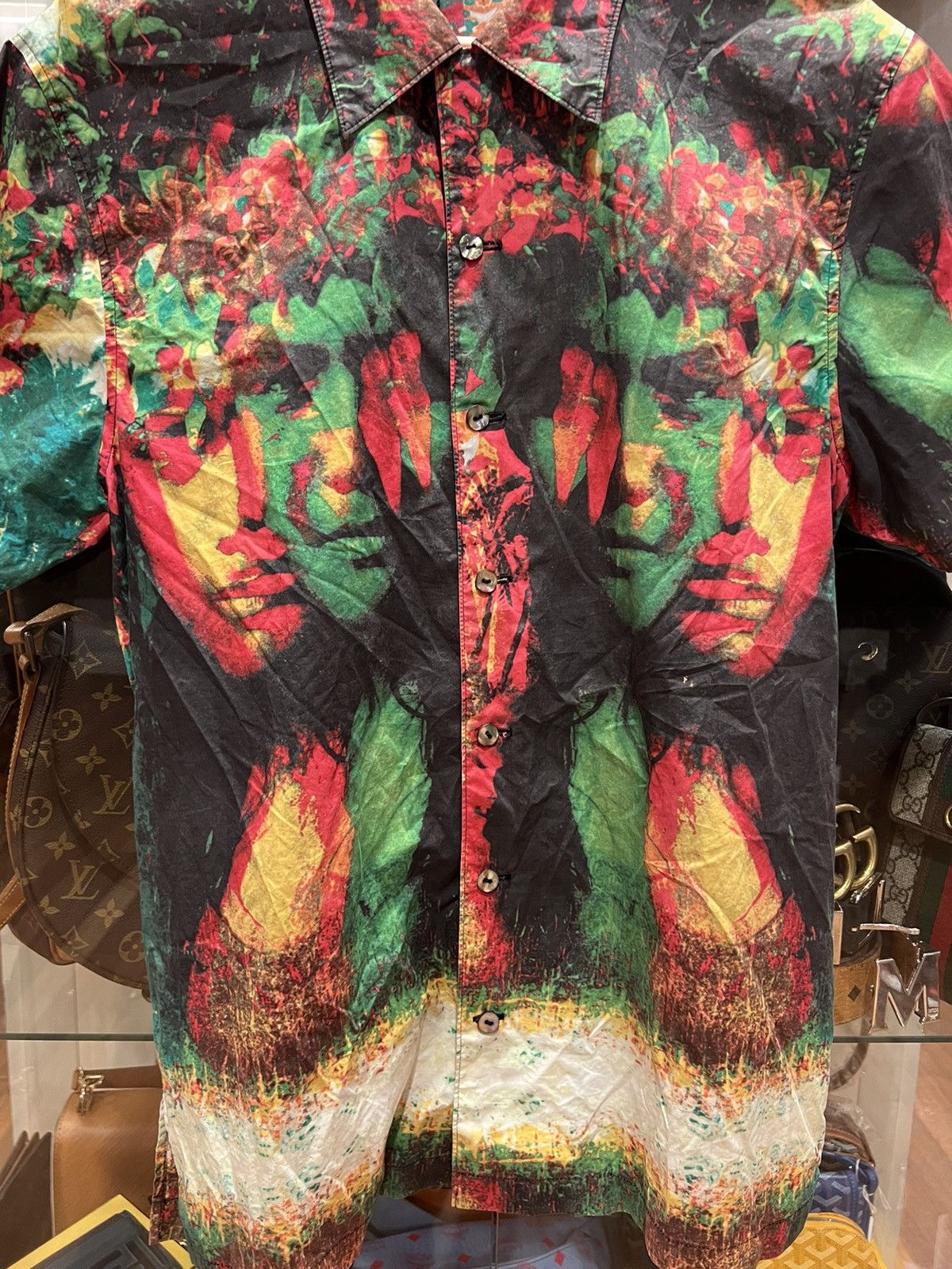 Jean Paul Gaultier Jean Paul Gautier SS2000 Psychedelic Button Up Shirt Size US S / EU 44-46 / 1 - 2 Thumbnail